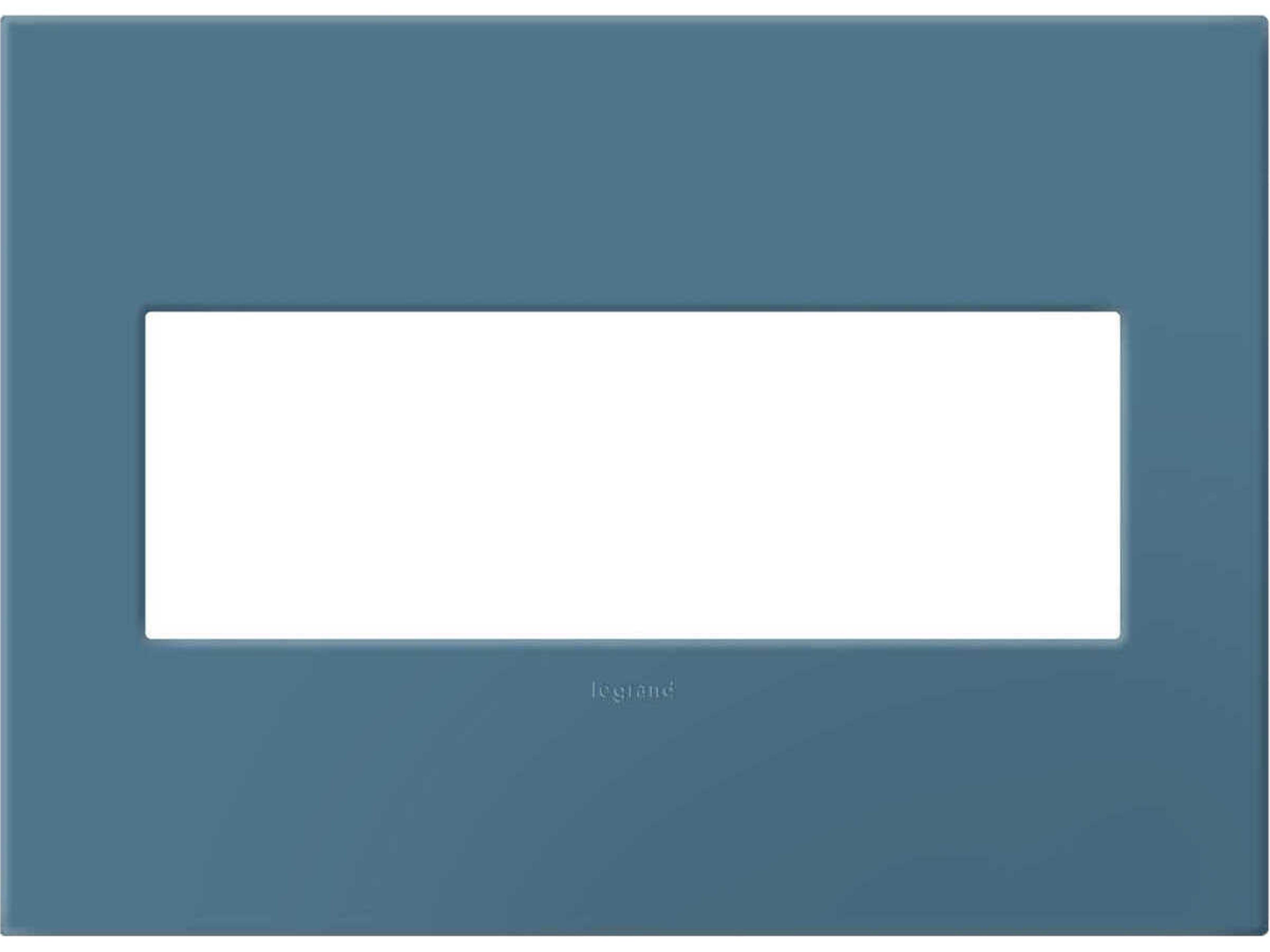 Plastics Mystic Three-Gang Screwless Wall Plate with Microban