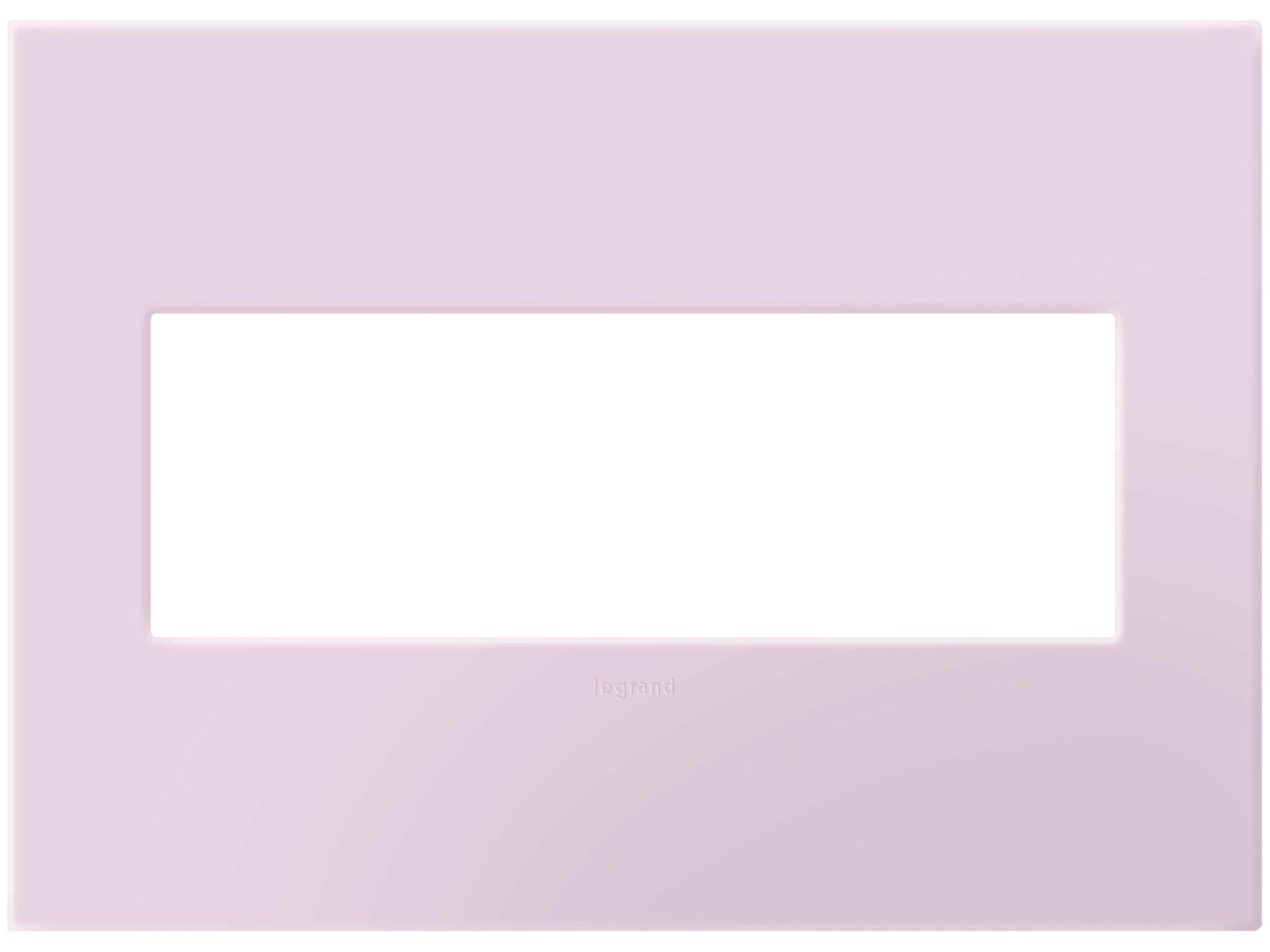 Plastics Rosa Three-Gang Screwless Wall Plate with Microban