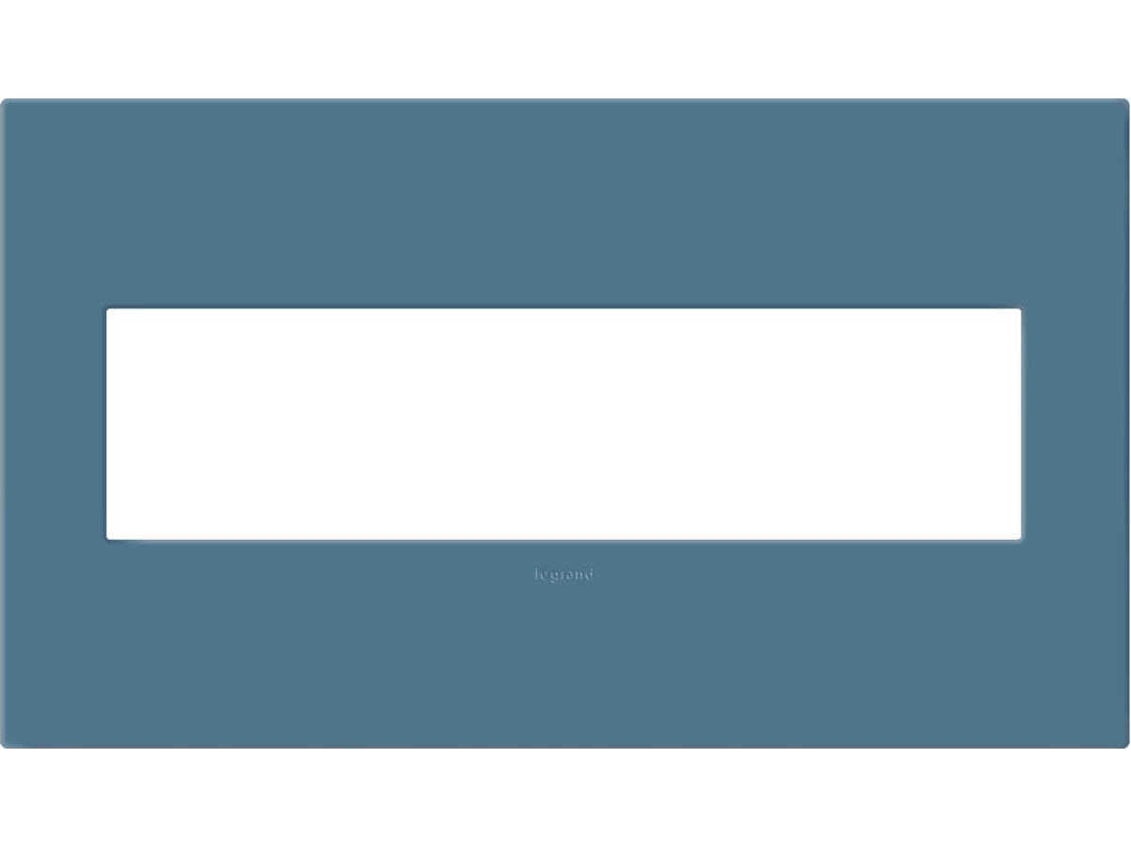 Plastics Mystic Four-Gang Screwless Wall Plate with Microban