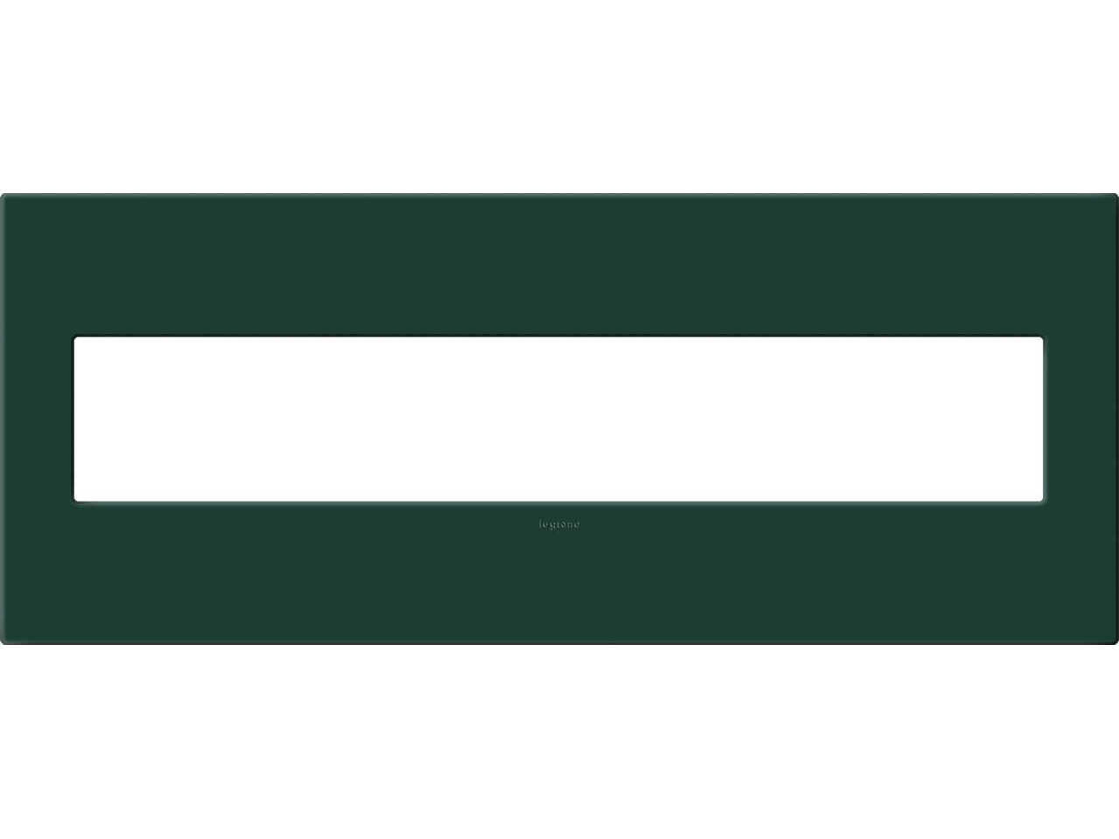 Plastics Evergreen Six-Gang Screwless Wall Plate with Microban