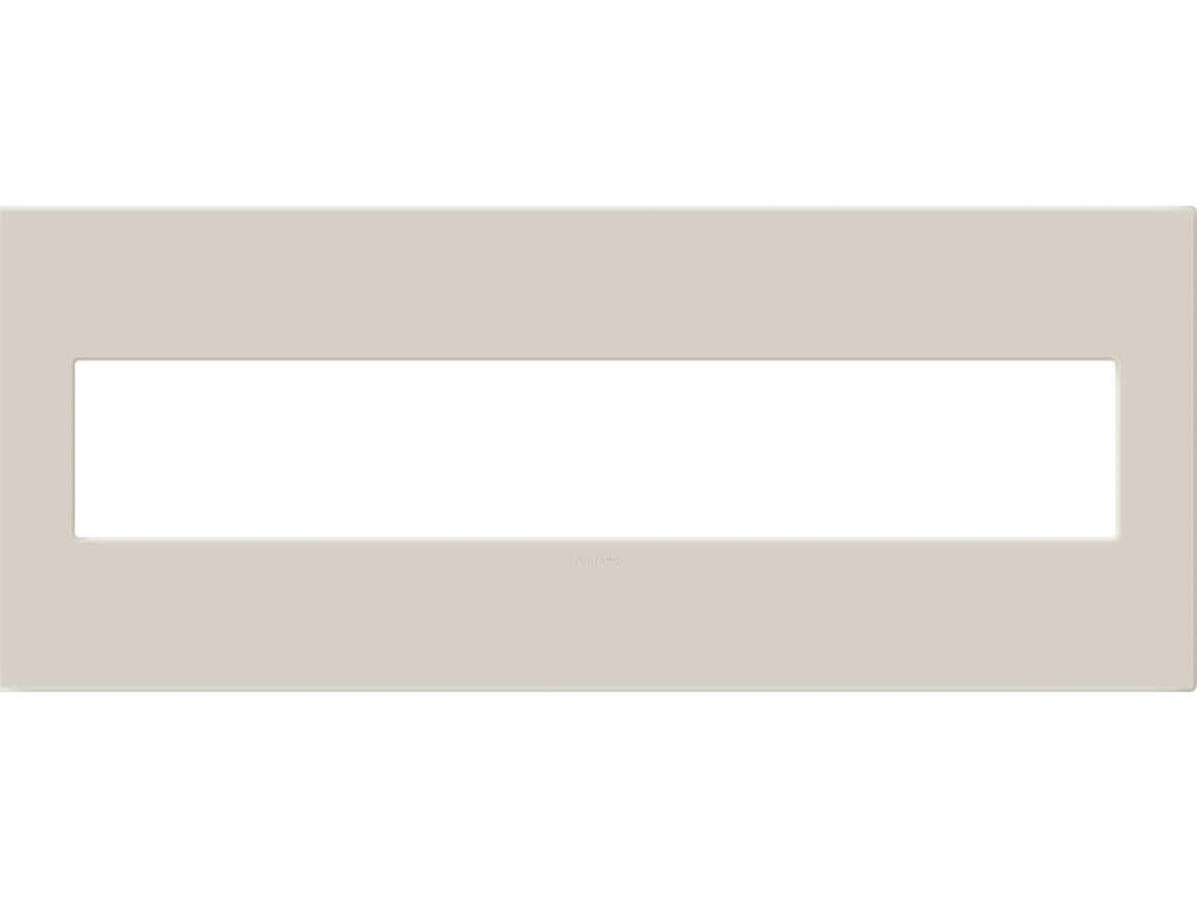 Plastics Oatmeal Six-Gang Screwless Wall Plate with Microban