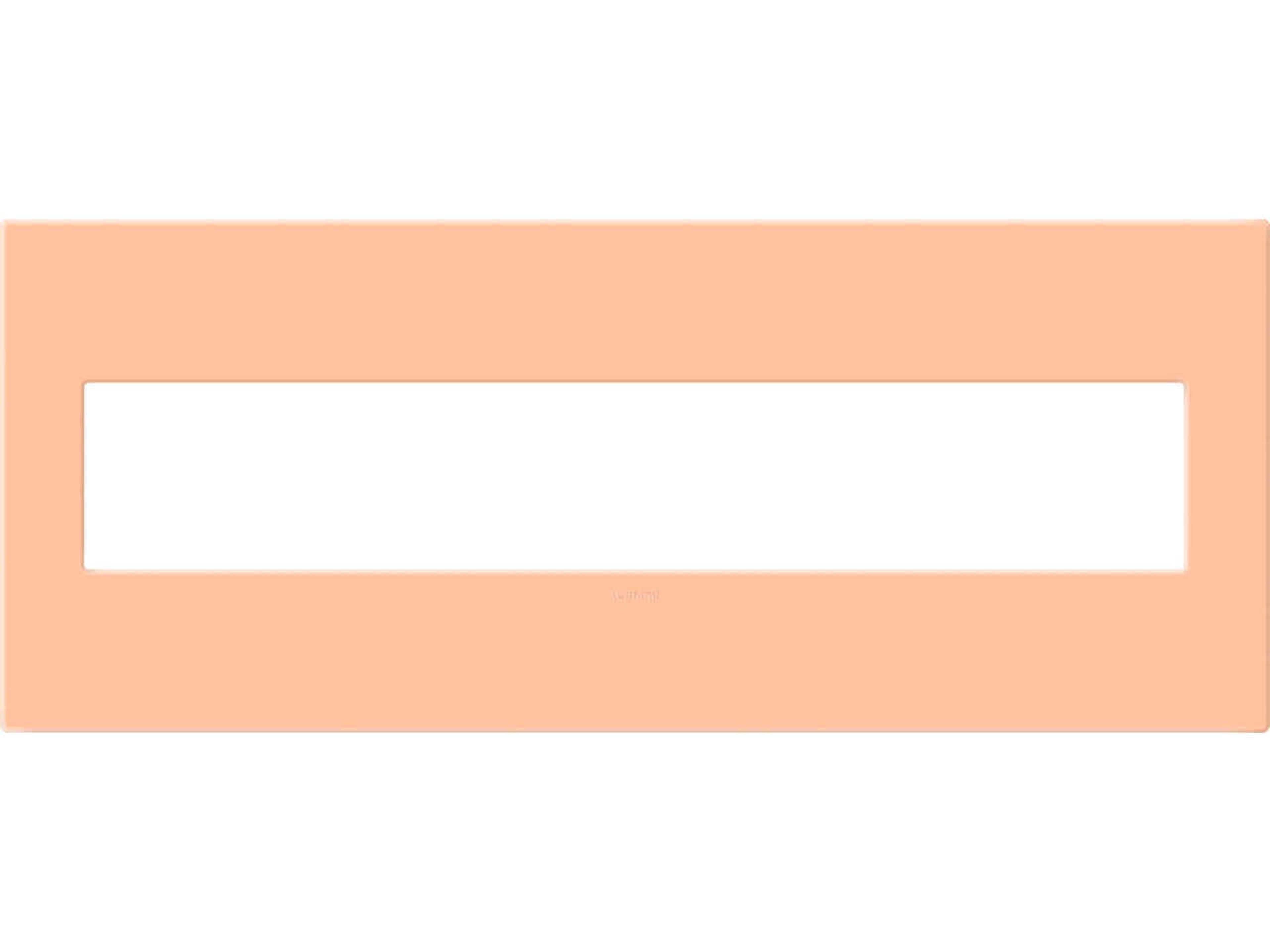 Plastics Peachy Six-Gang Screwless Wall Plate with Microban