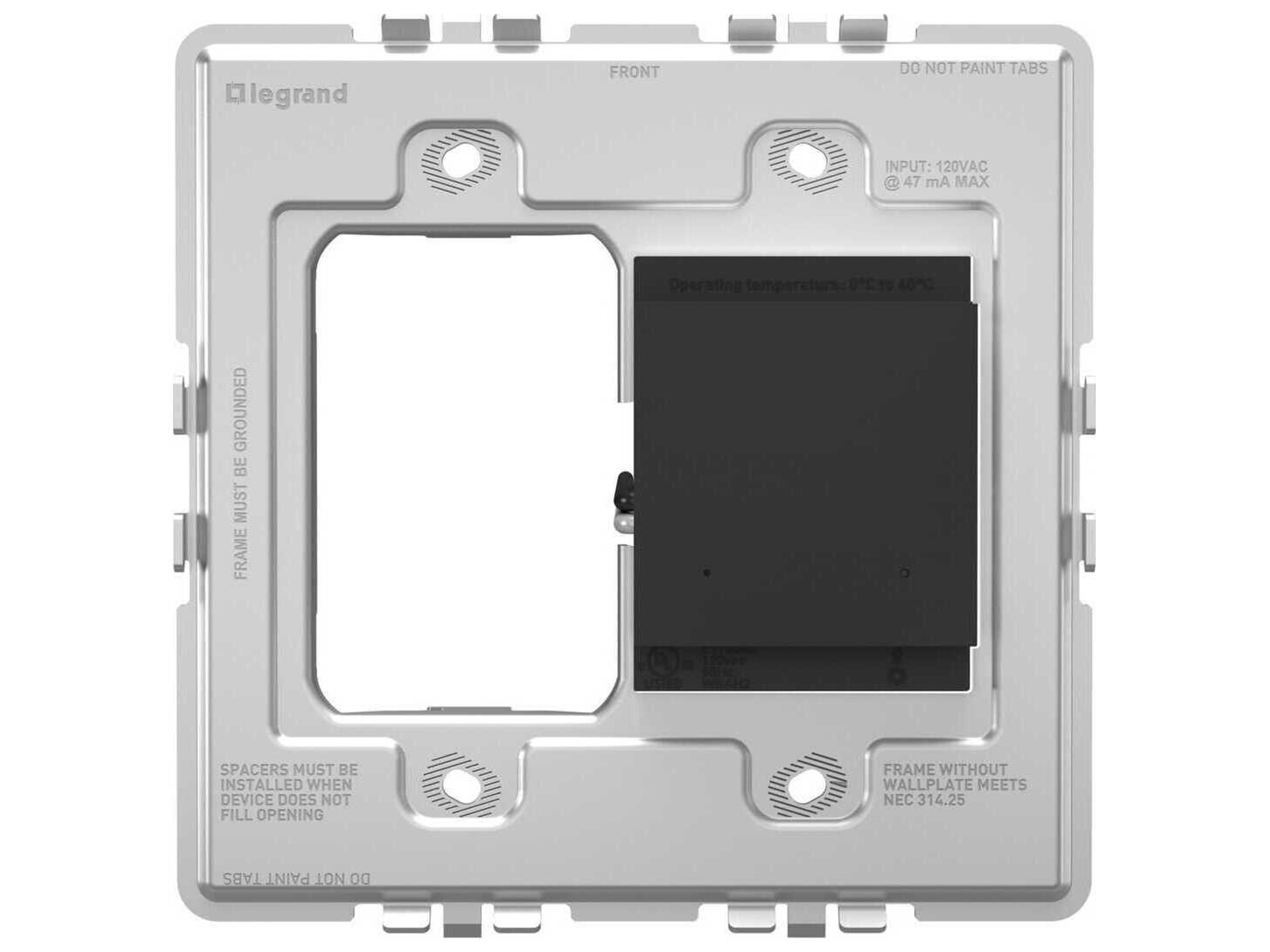 Adorne Graphite Smart Surface-Mount Gateway with Netatmo