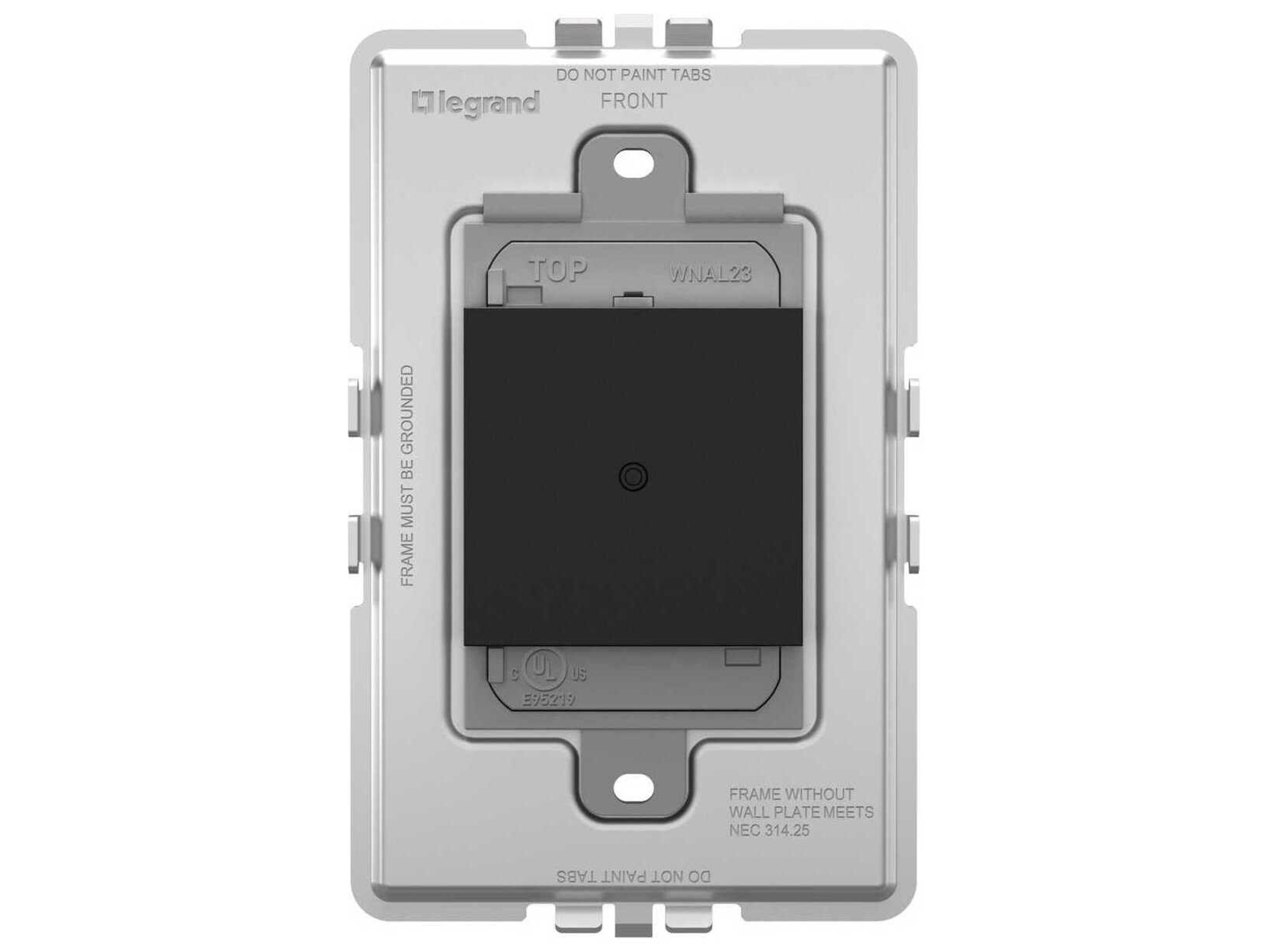 Adorne Graphite Wireless Smart Switch with Netatmo