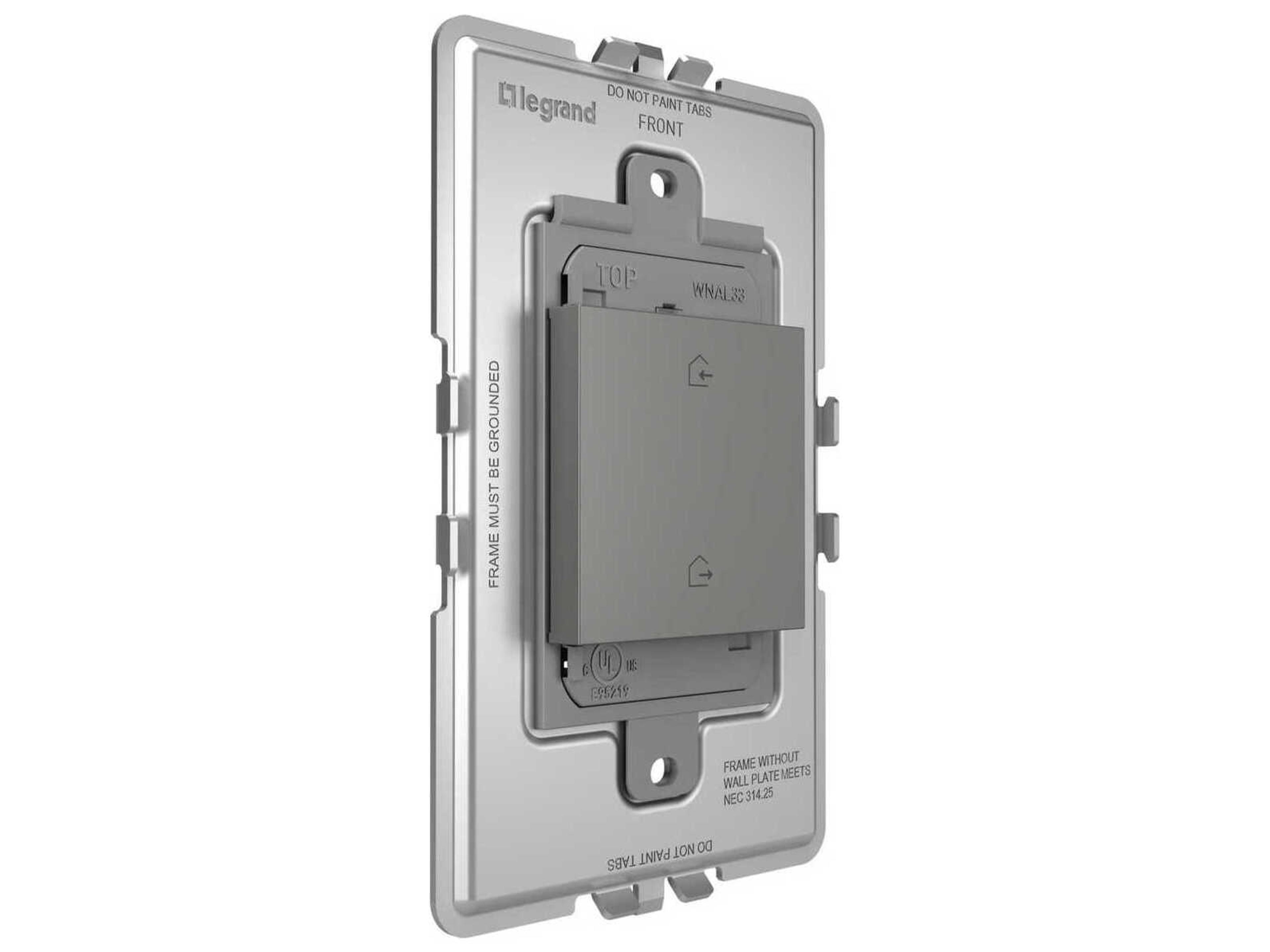 Legrand Adorne Magnesium Home/Away Wireless Smart Switch with Netatmo