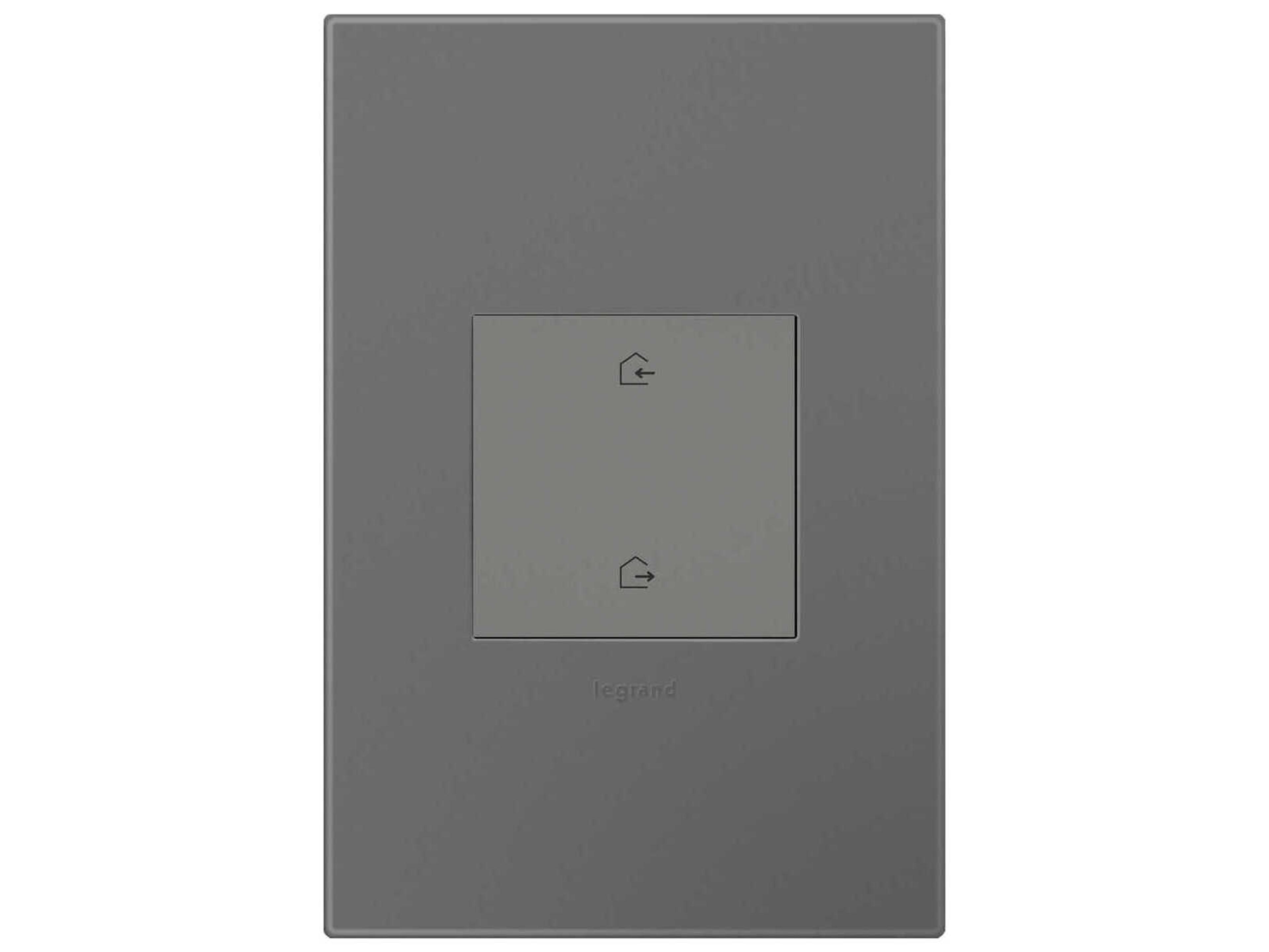 Legrand Adorne Magnesium Home/Away Wireless Smart Switch with Netatmo