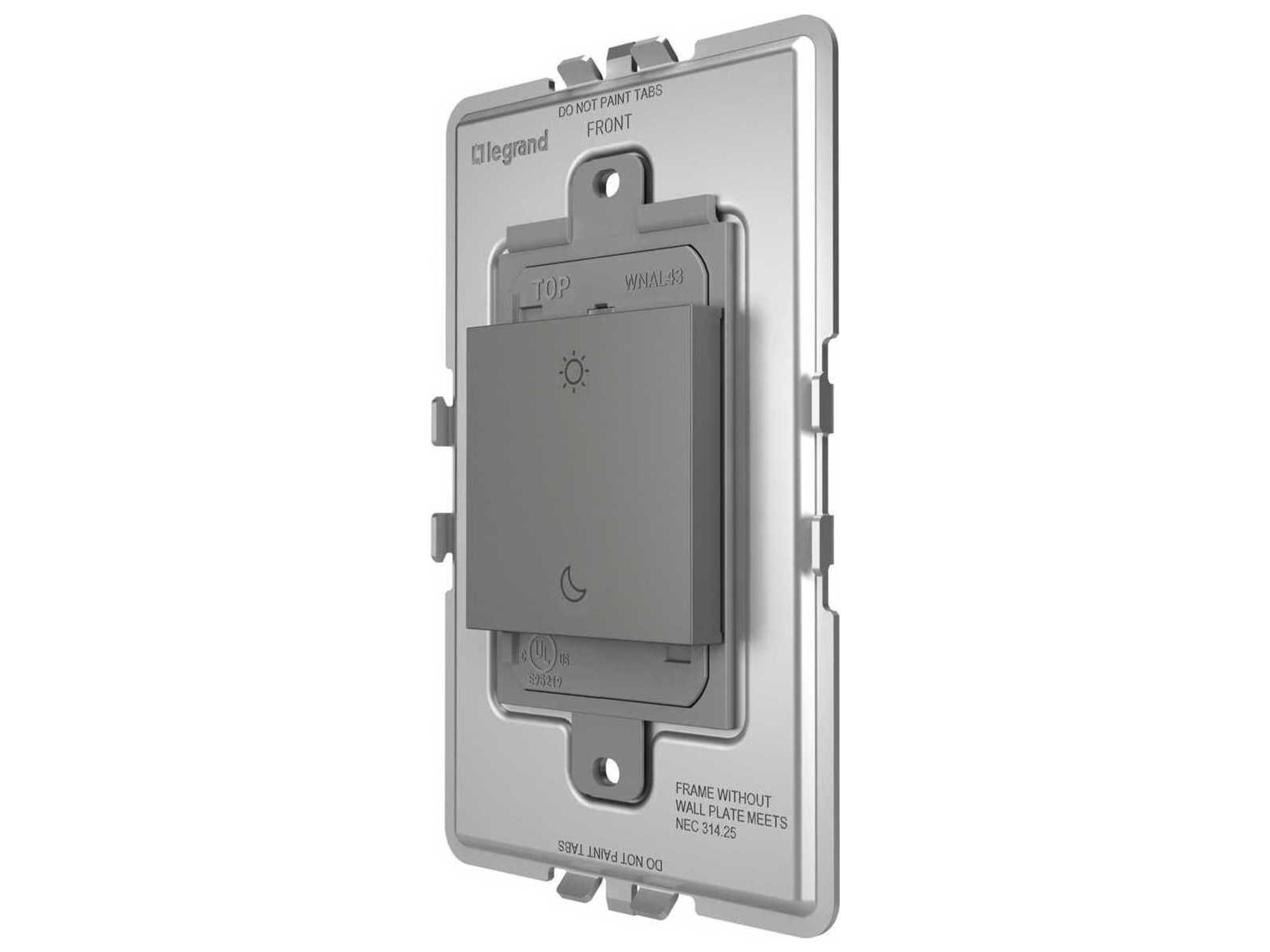 Legrand Adorne Magnesium Wake/Sleep Wireless Smart Switch with Netatmo