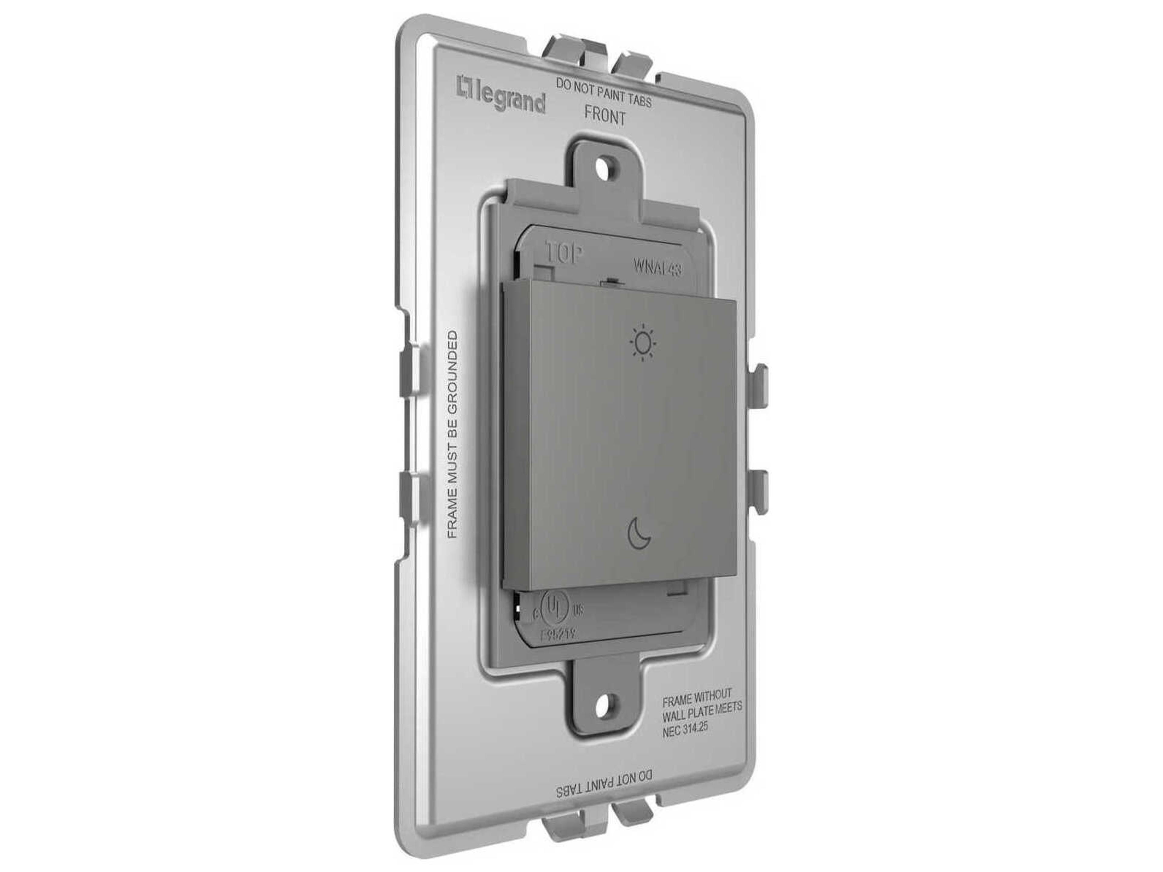 Legrand Adorne Magnesium Wake/Sleep Wireless Smart Switch with Netatmo