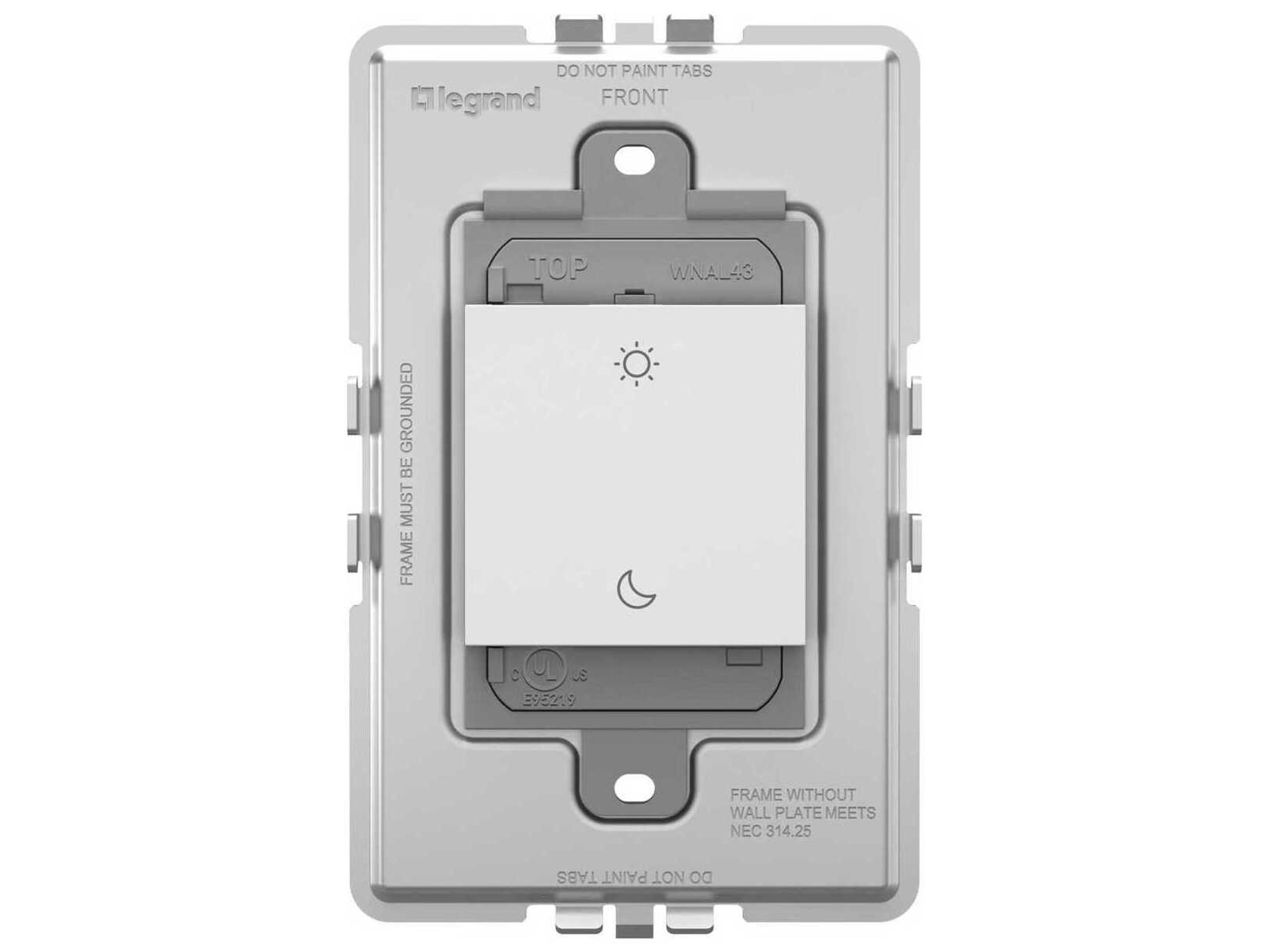 Adorne White Wake/Sleep Wireless Smart Switch with Netatmo