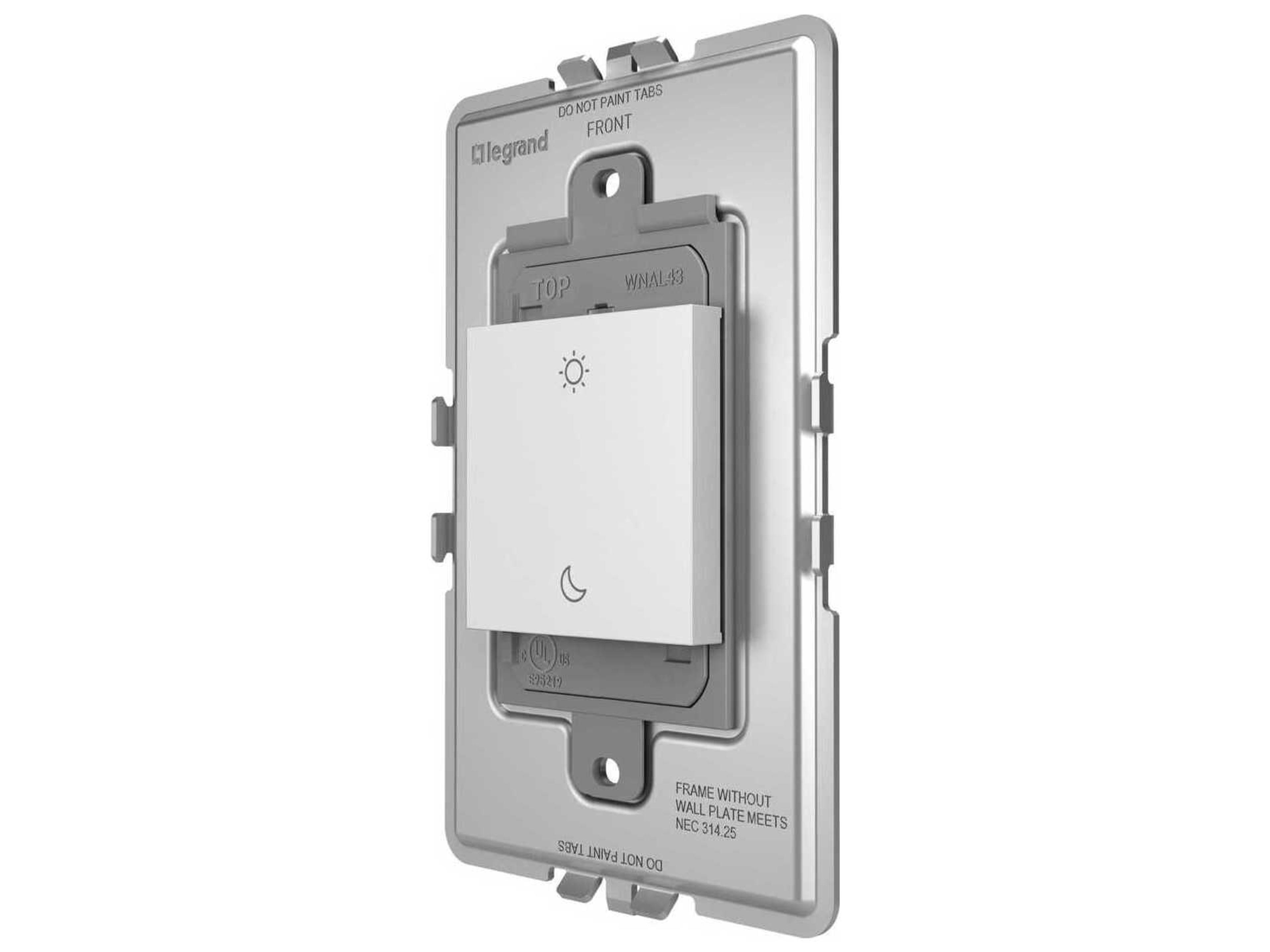 Legrand Adorne White Wake/Sleep Wireless Smart Switch with Netatmo