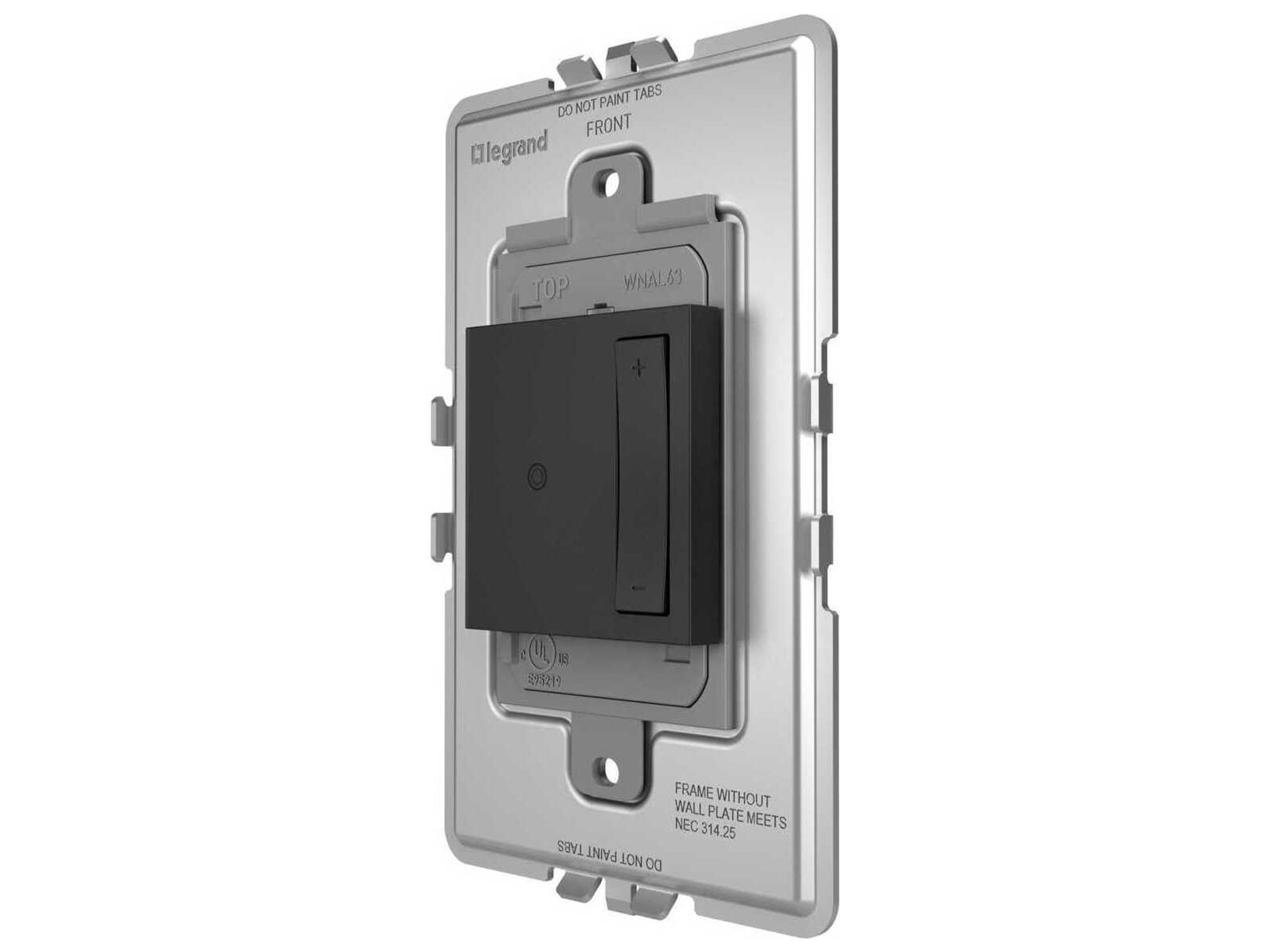 Legrand Adorne Graphite Wireless Smart Dimmer with Netatmo