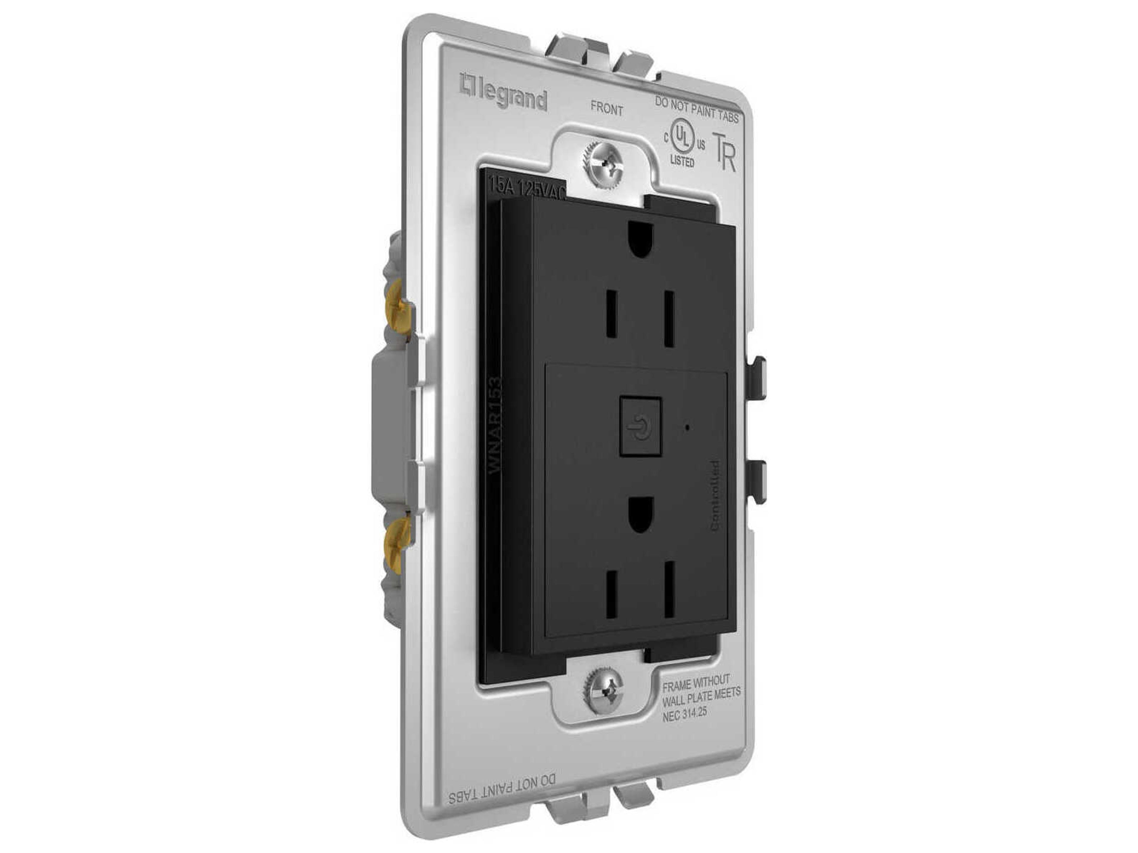 Legrand Adorne Graphite Smart Outlet with Netatmo Plus-Size