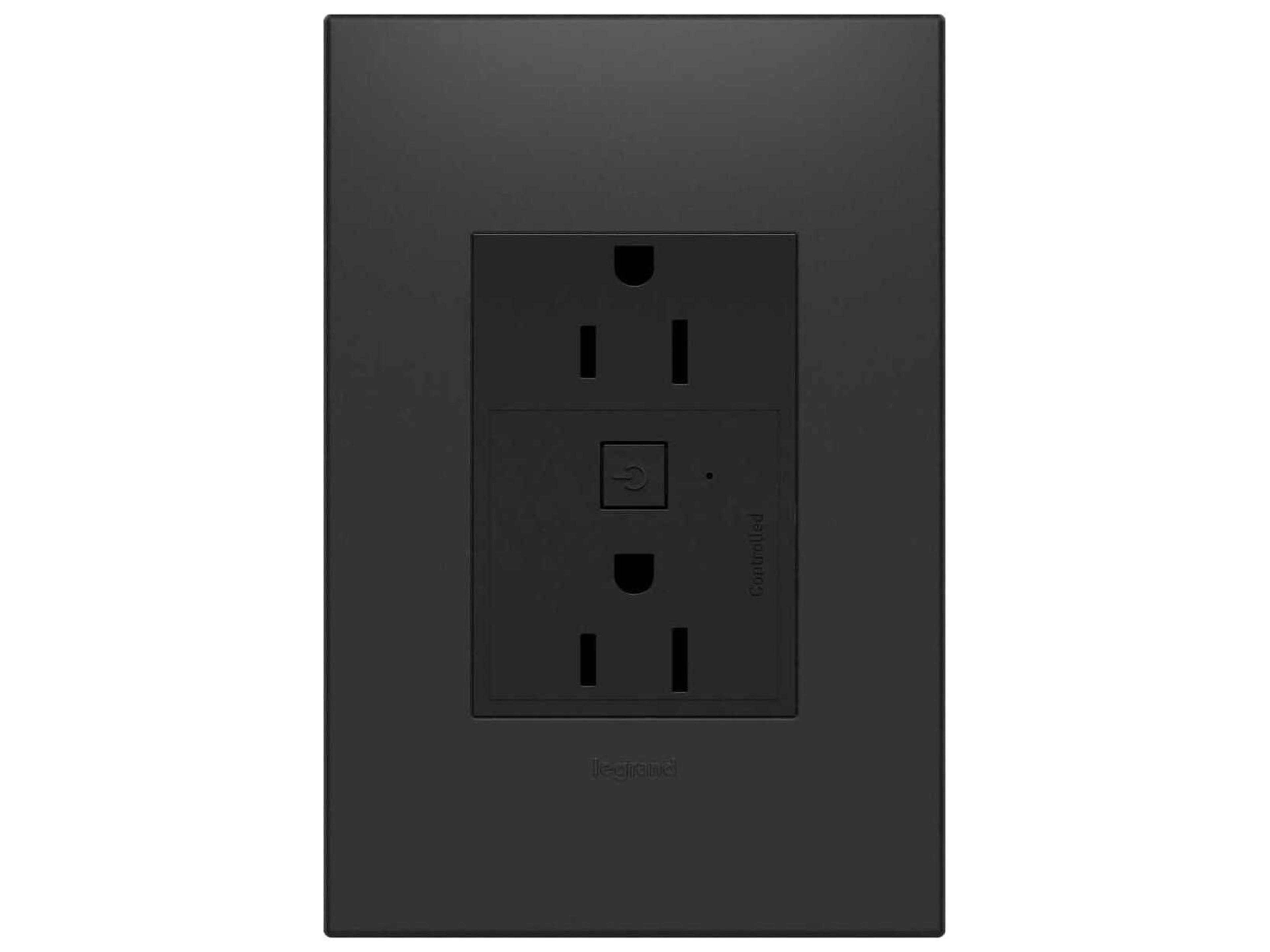 Legrand Adorne Graphite Smart Outlet with Netatmo Plus-Size