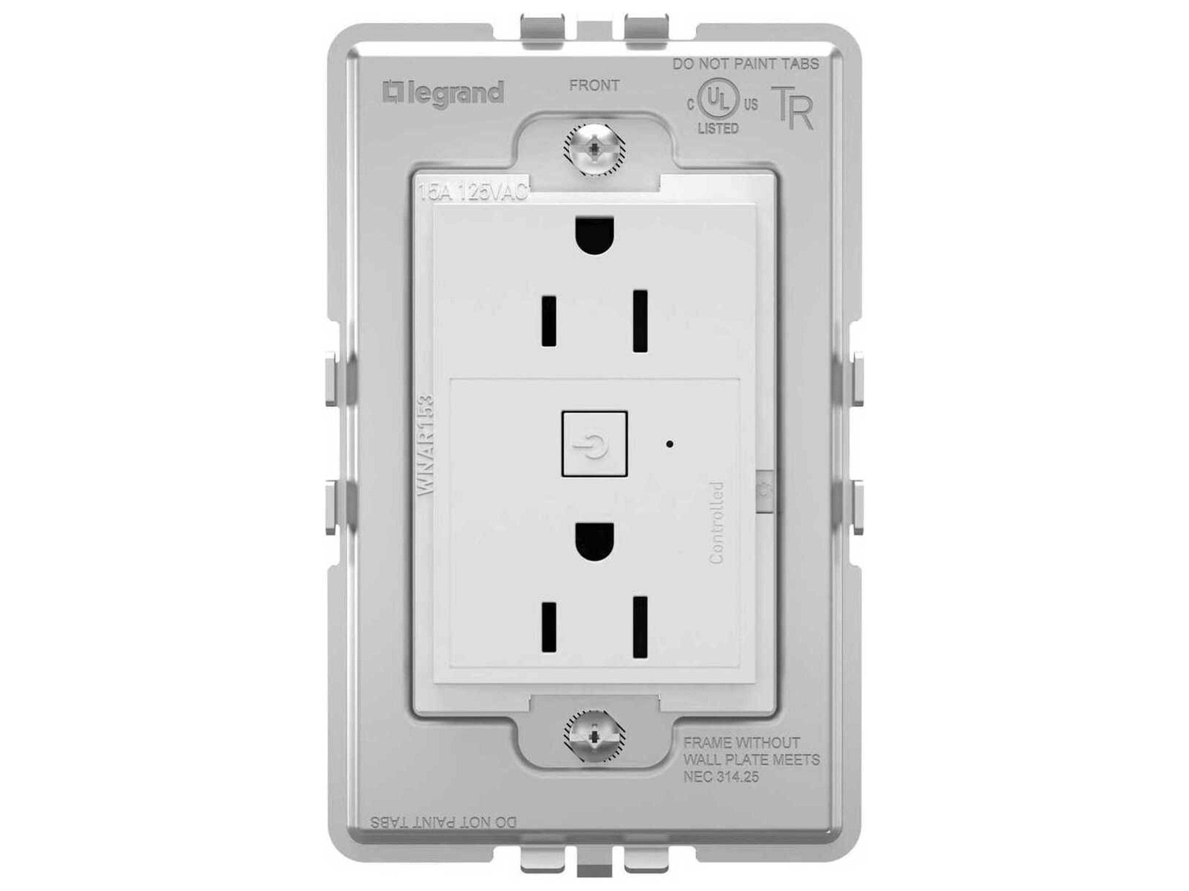 Adorne White Smart Outlet with Netatmo Plus-Size