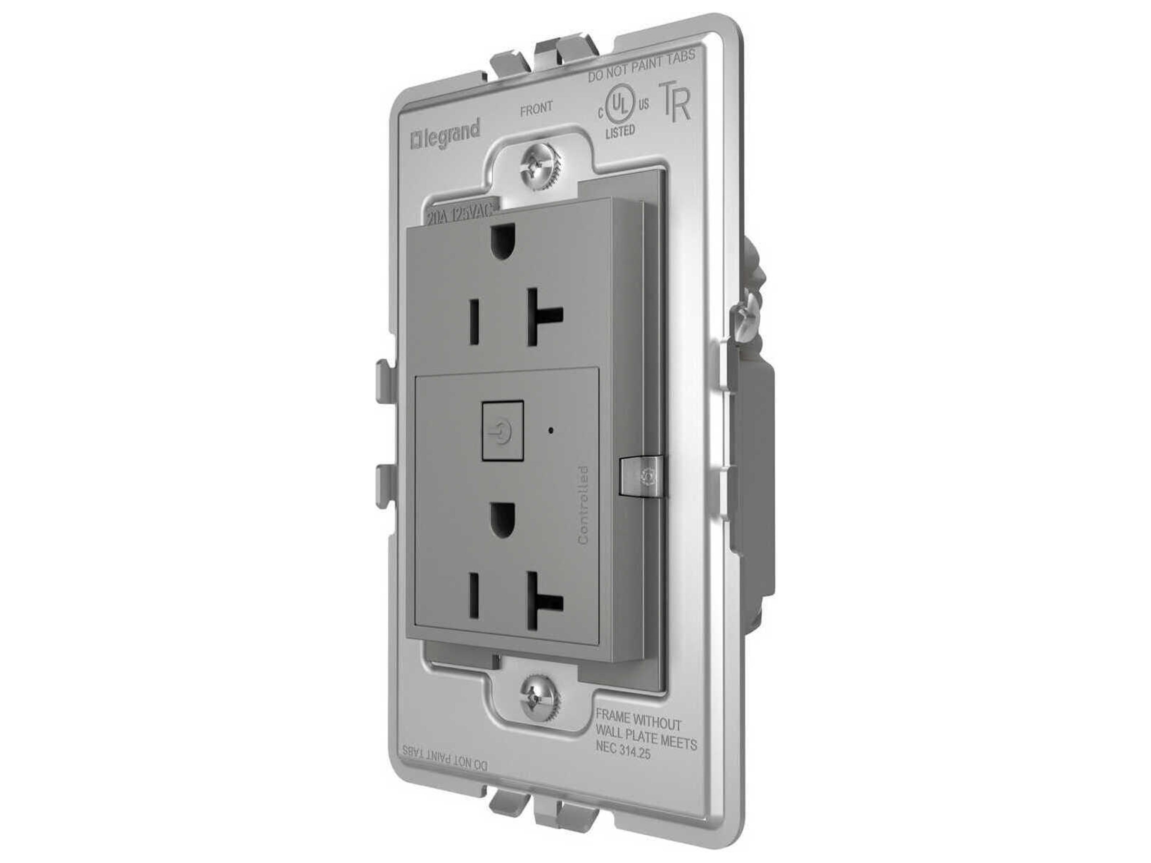 Legrand Adorne Magnesium Smart Outlet with Netatmo