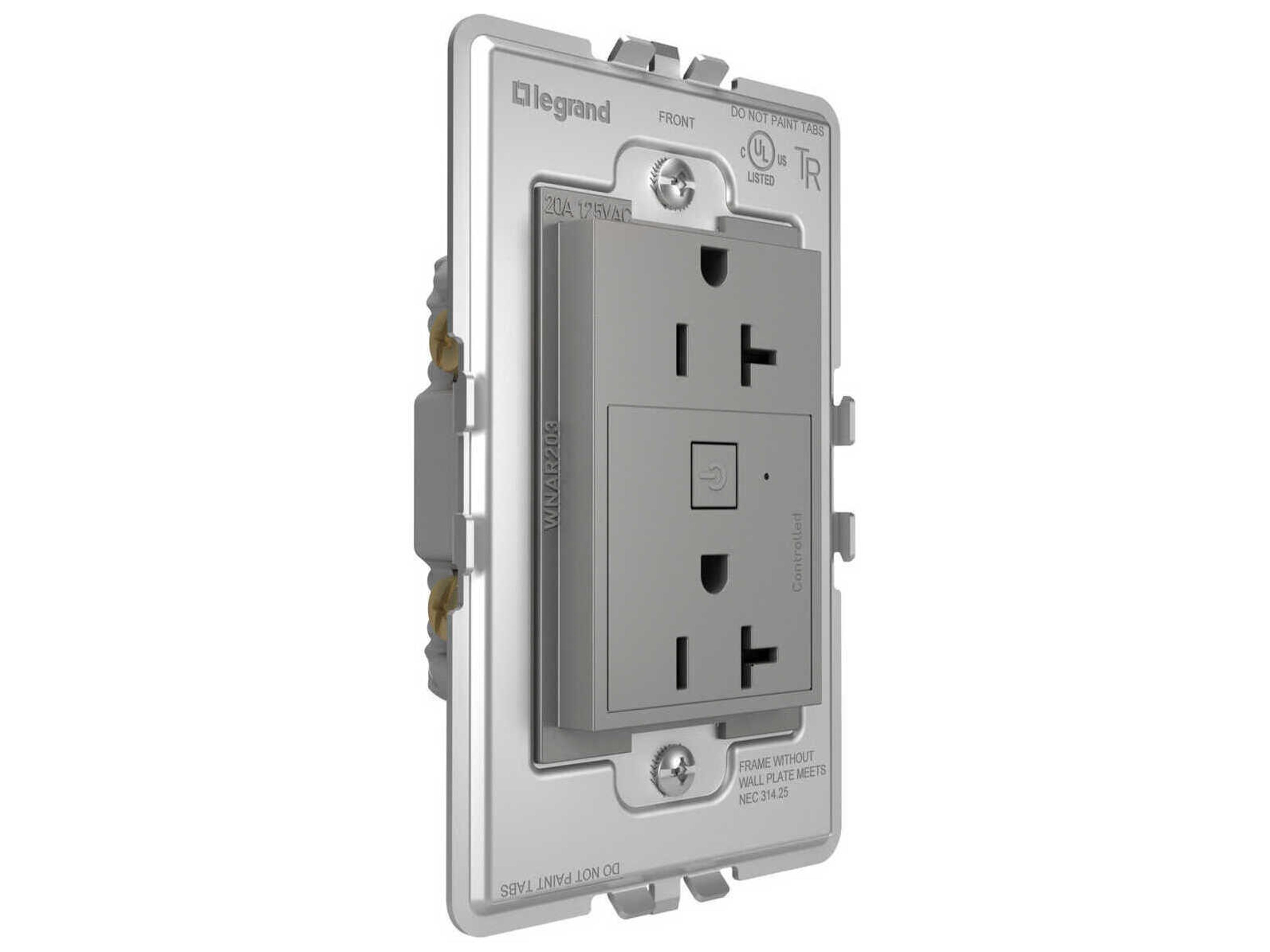 Legrand Adorne Magnesium Smart Outlet with Netatmo
