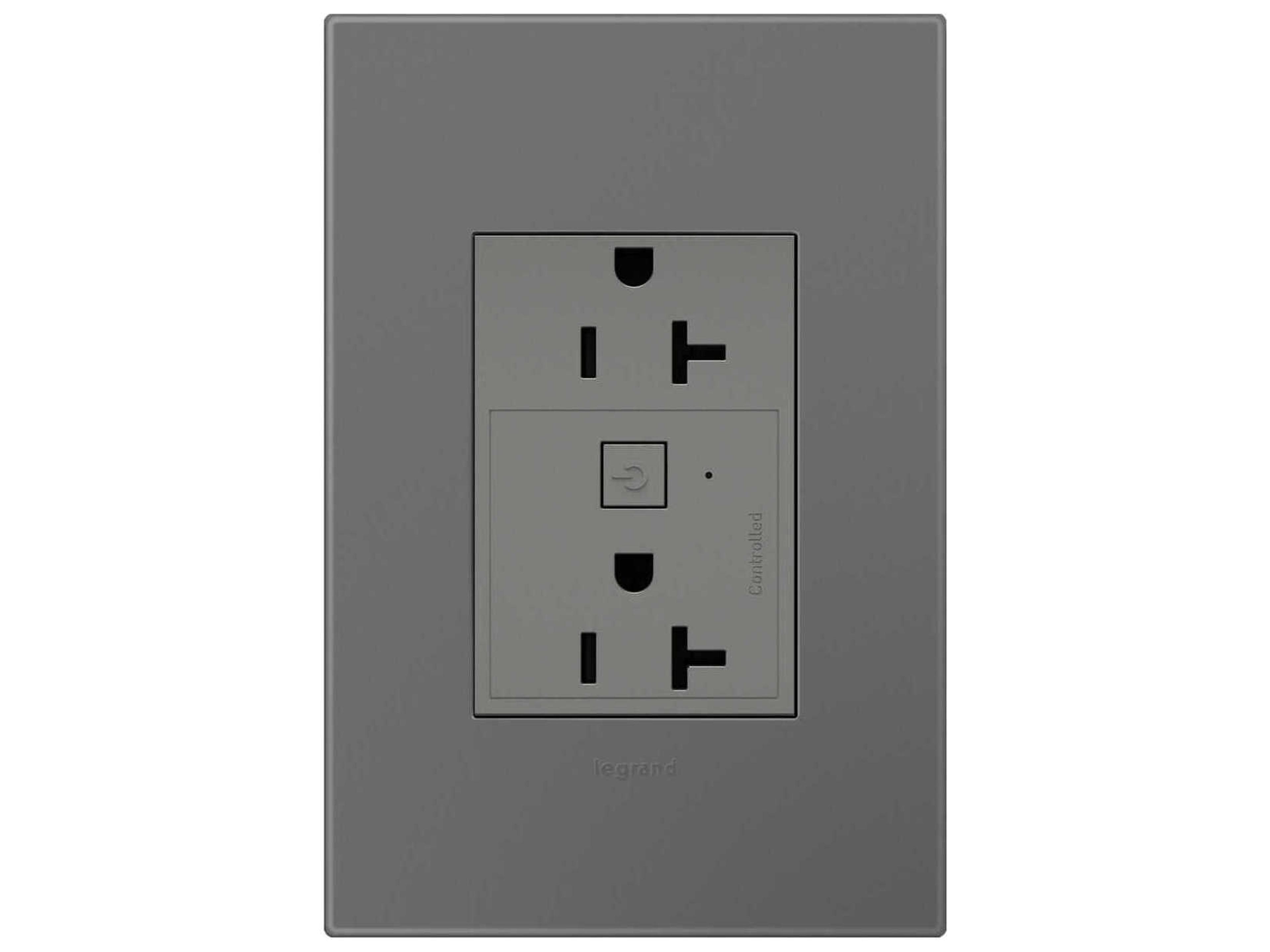 Legrand Adorne Magnesium Smart Outlet with Netatmo