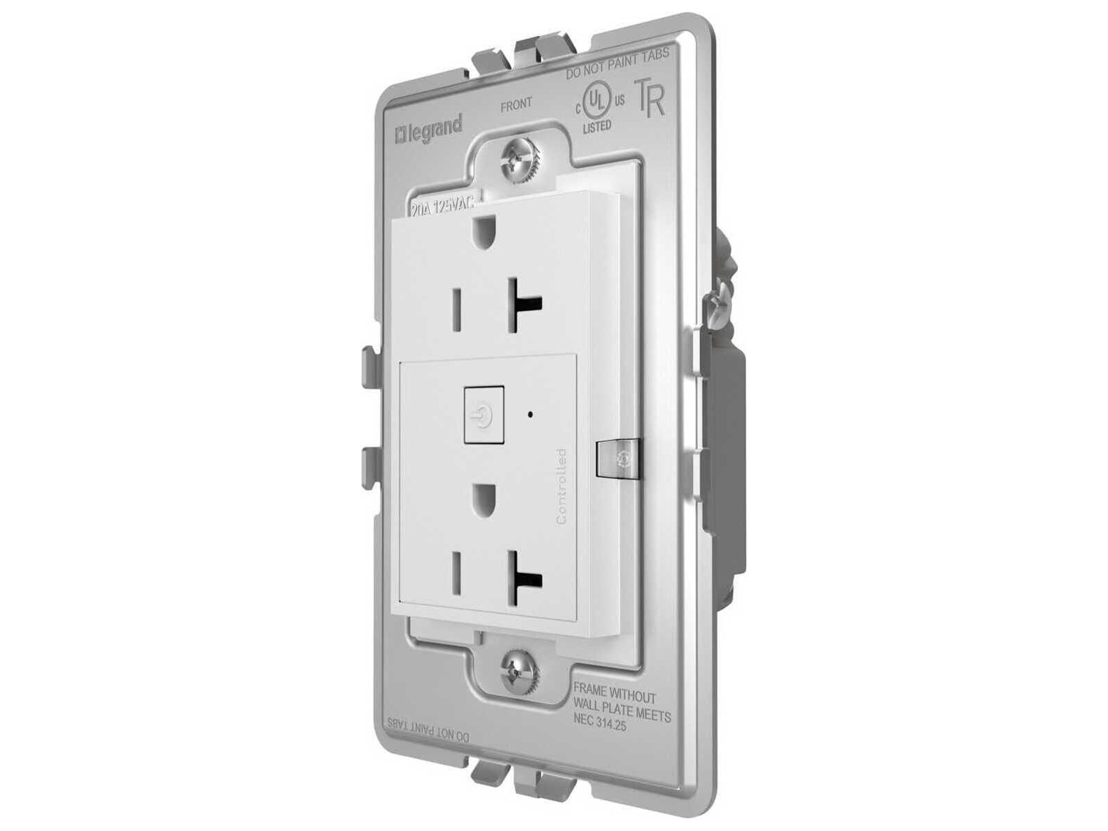 Legrand Adorne White Smart Outlet with Netatmo