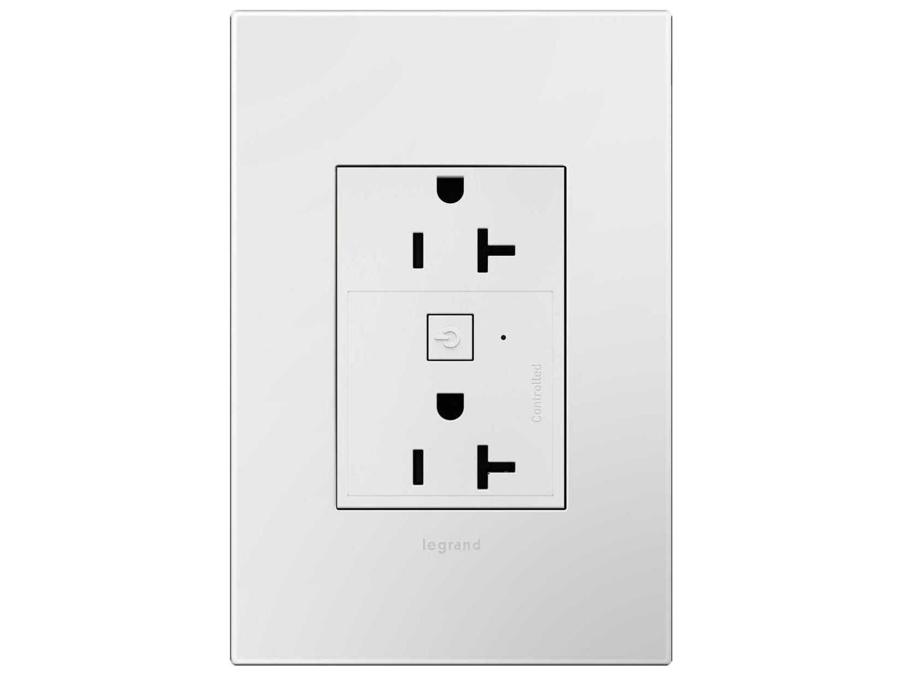 Legrand Adorne White Smart Outlet with Netatmo