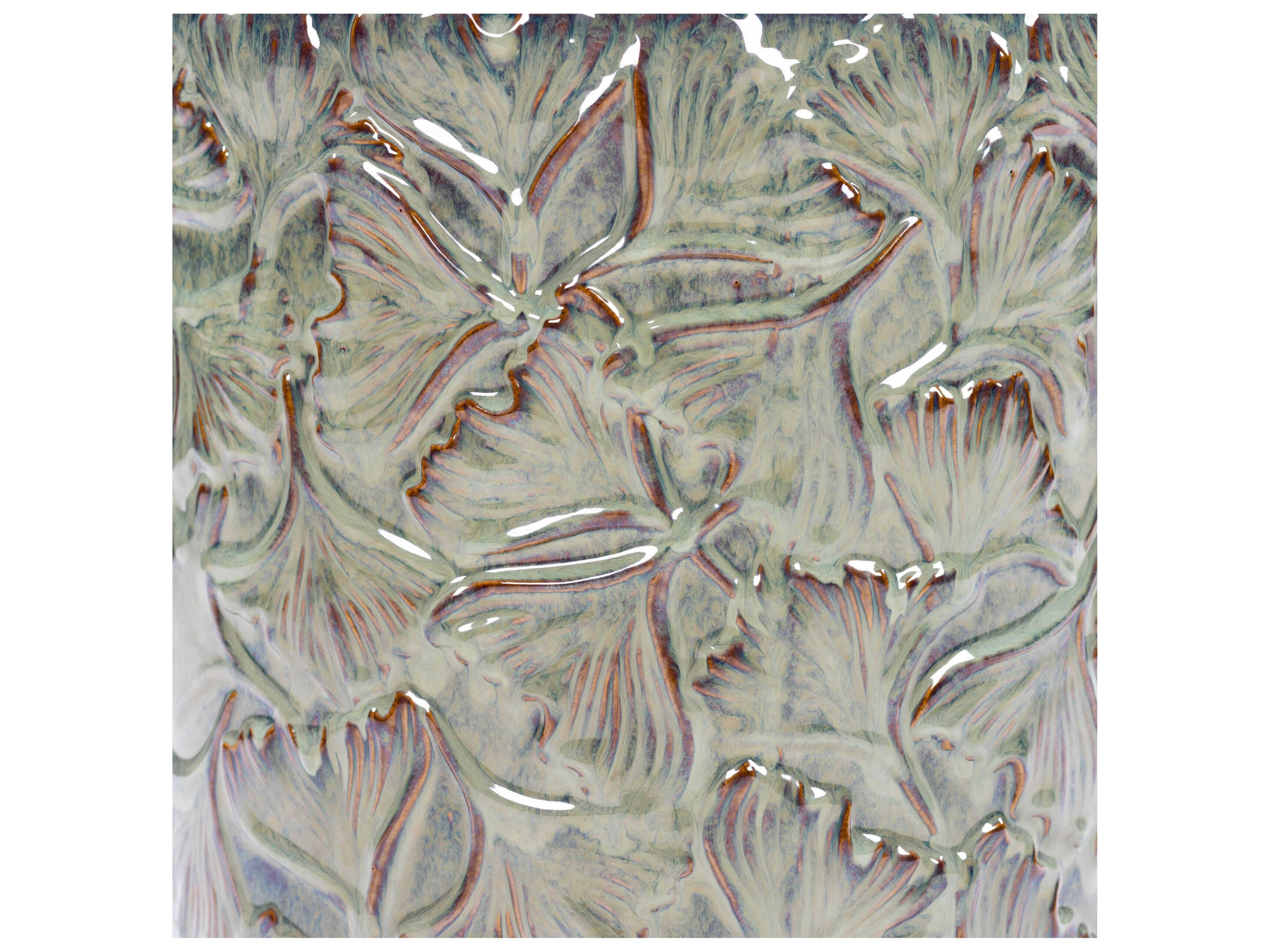 Livabliss by Surya Outdoor Bishop Green Ceramic Round End Table