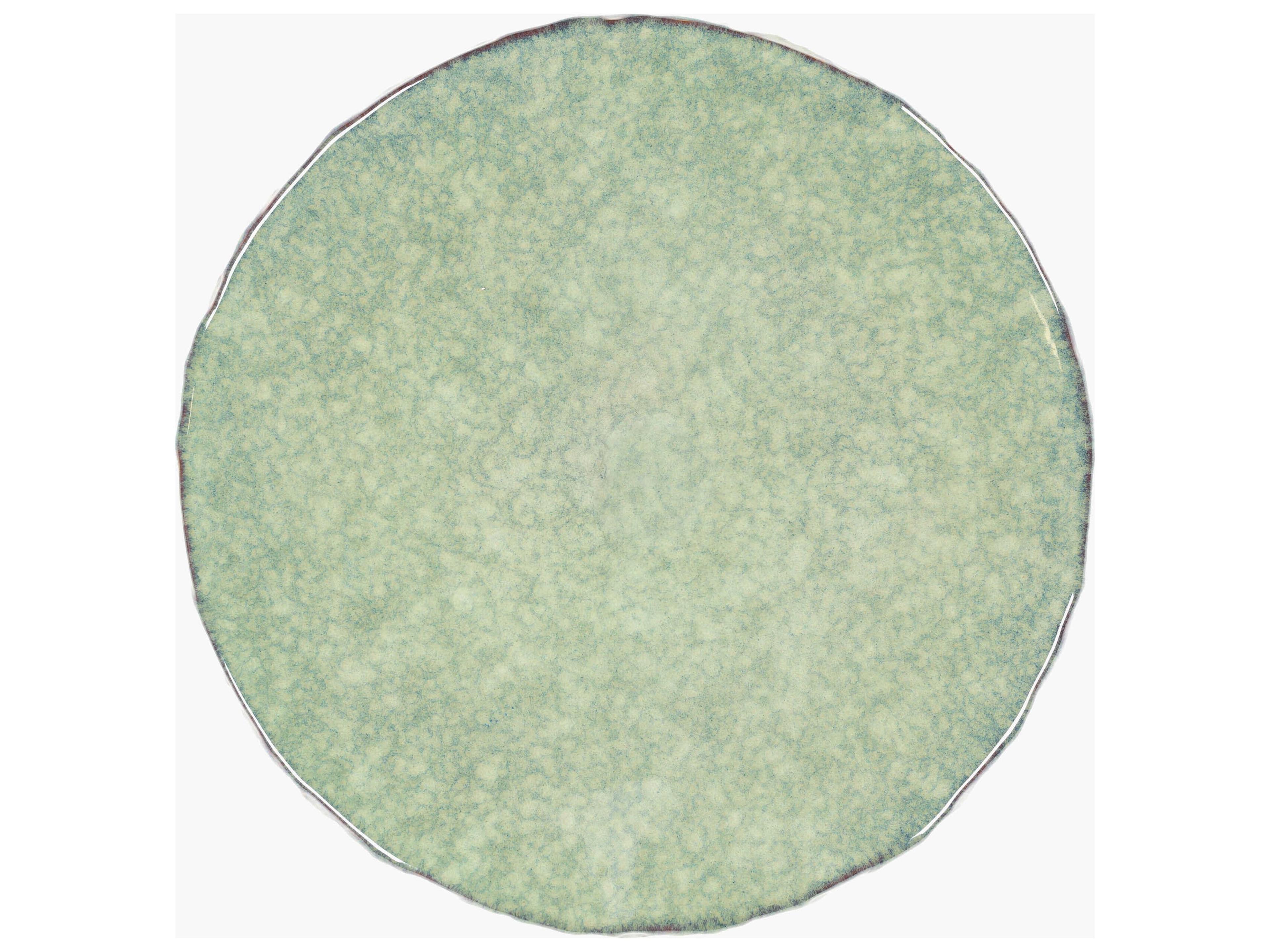 Livabliss by Surya Outdoor Bishop Green Ceramic Round End Table