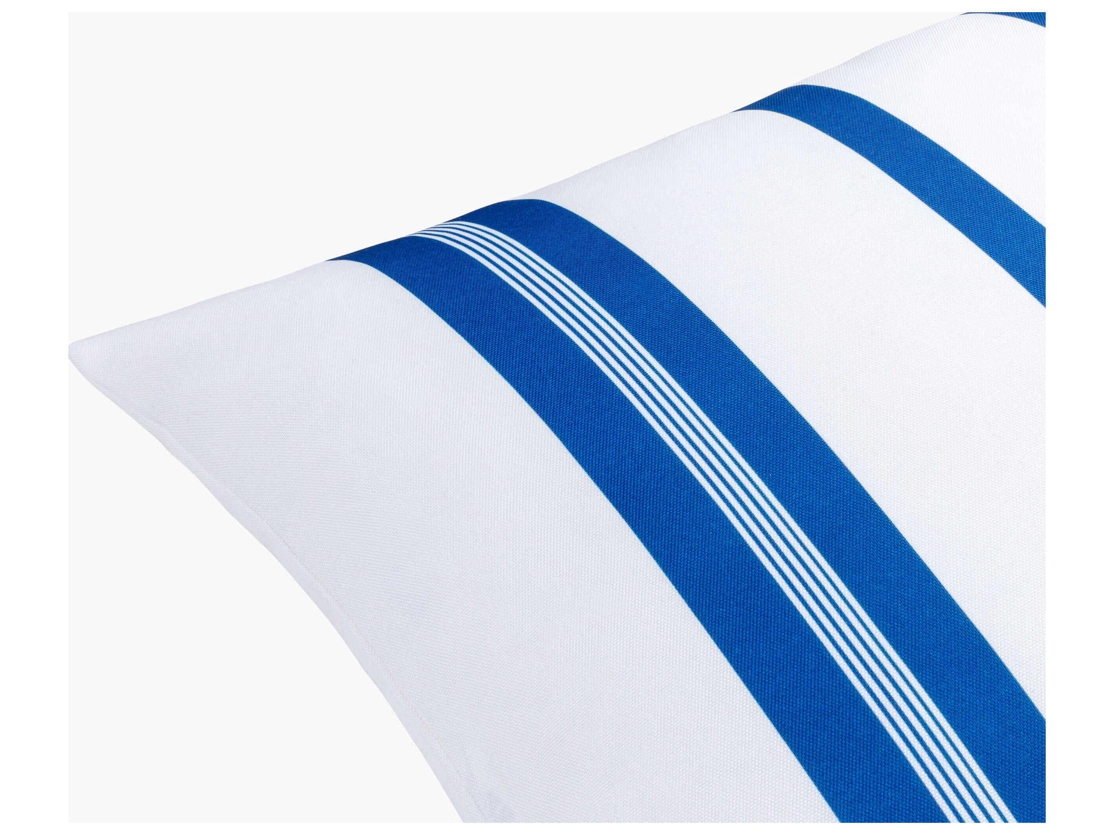 Livabliss by Surya Outdoor Classic Stripe White Pillow