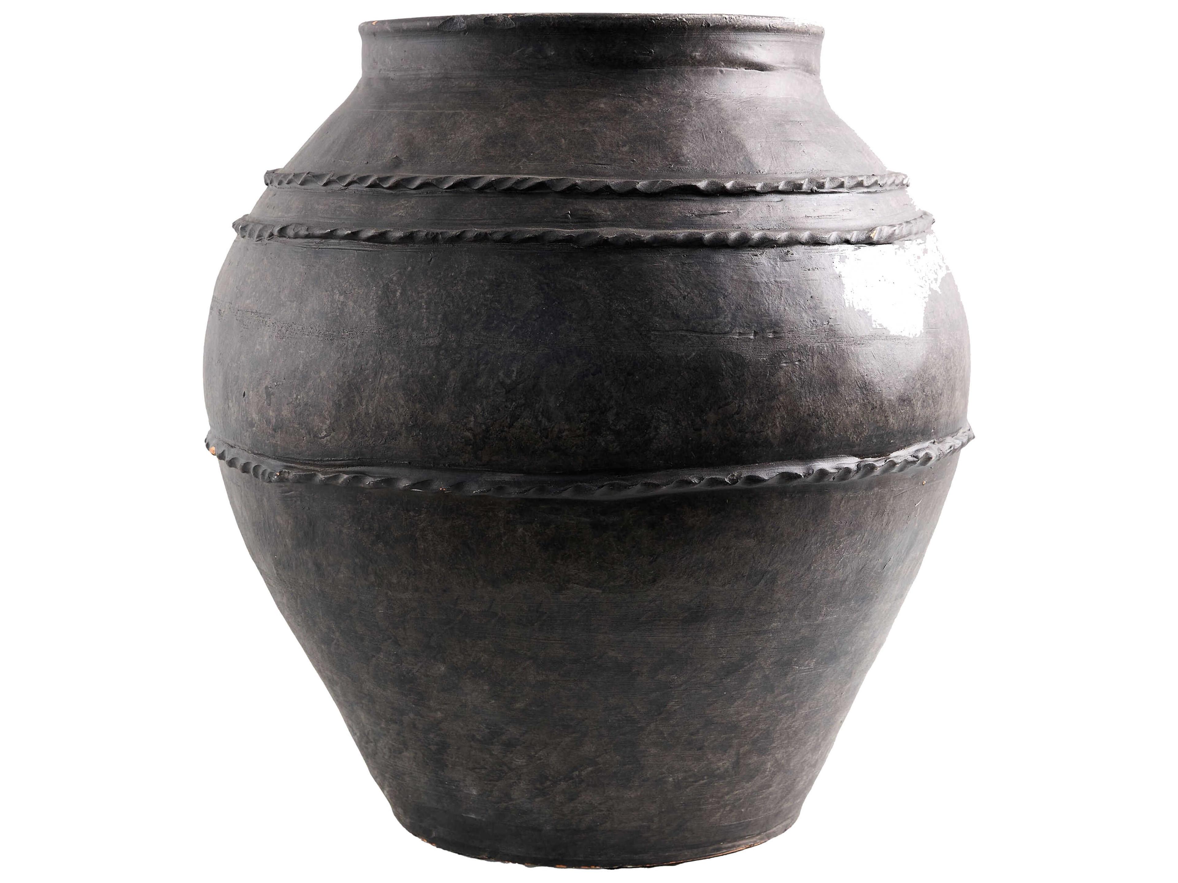 Livabliss by Surya Outdoor Stevi Glazed Gray Vase