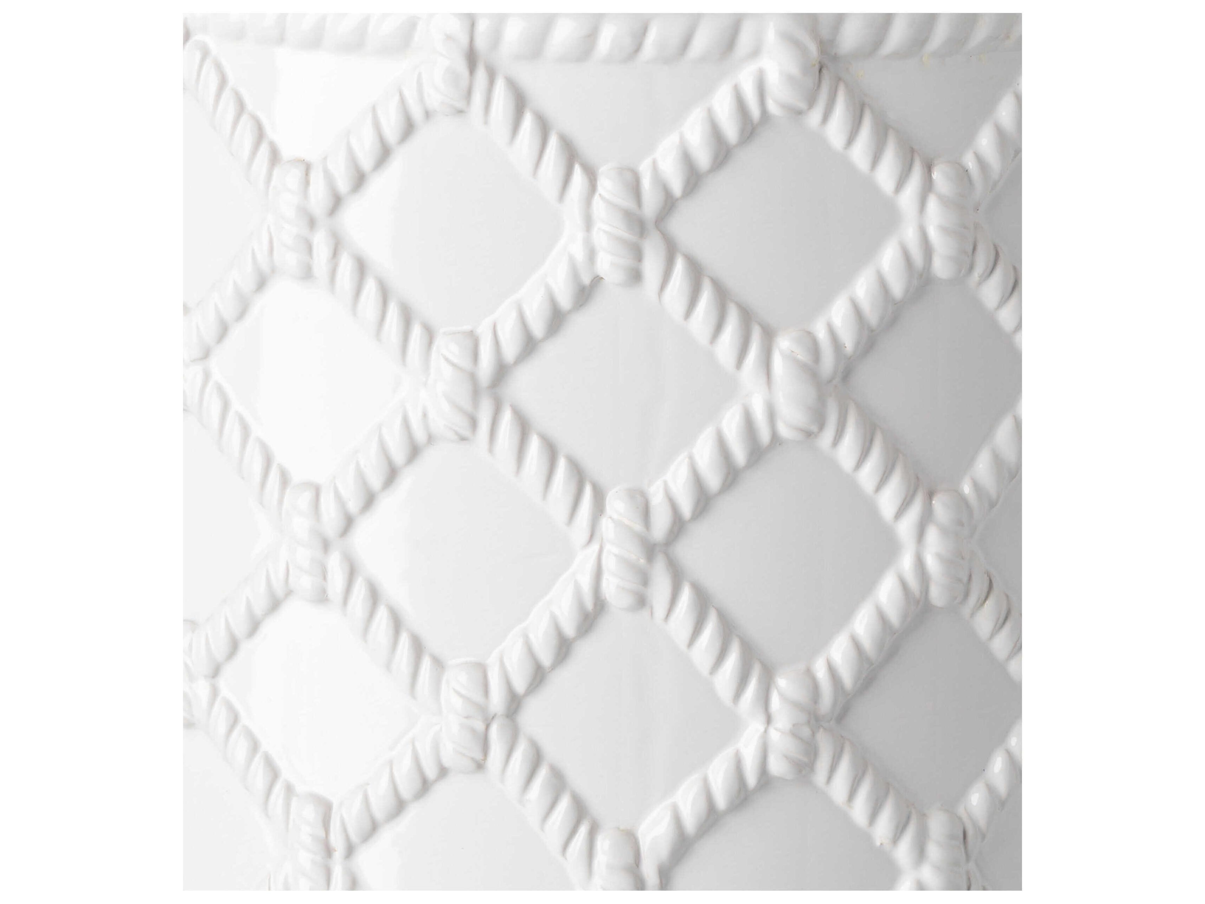 Livabliss by Surya Outdoor Gaylor White Ceramic Round End Table