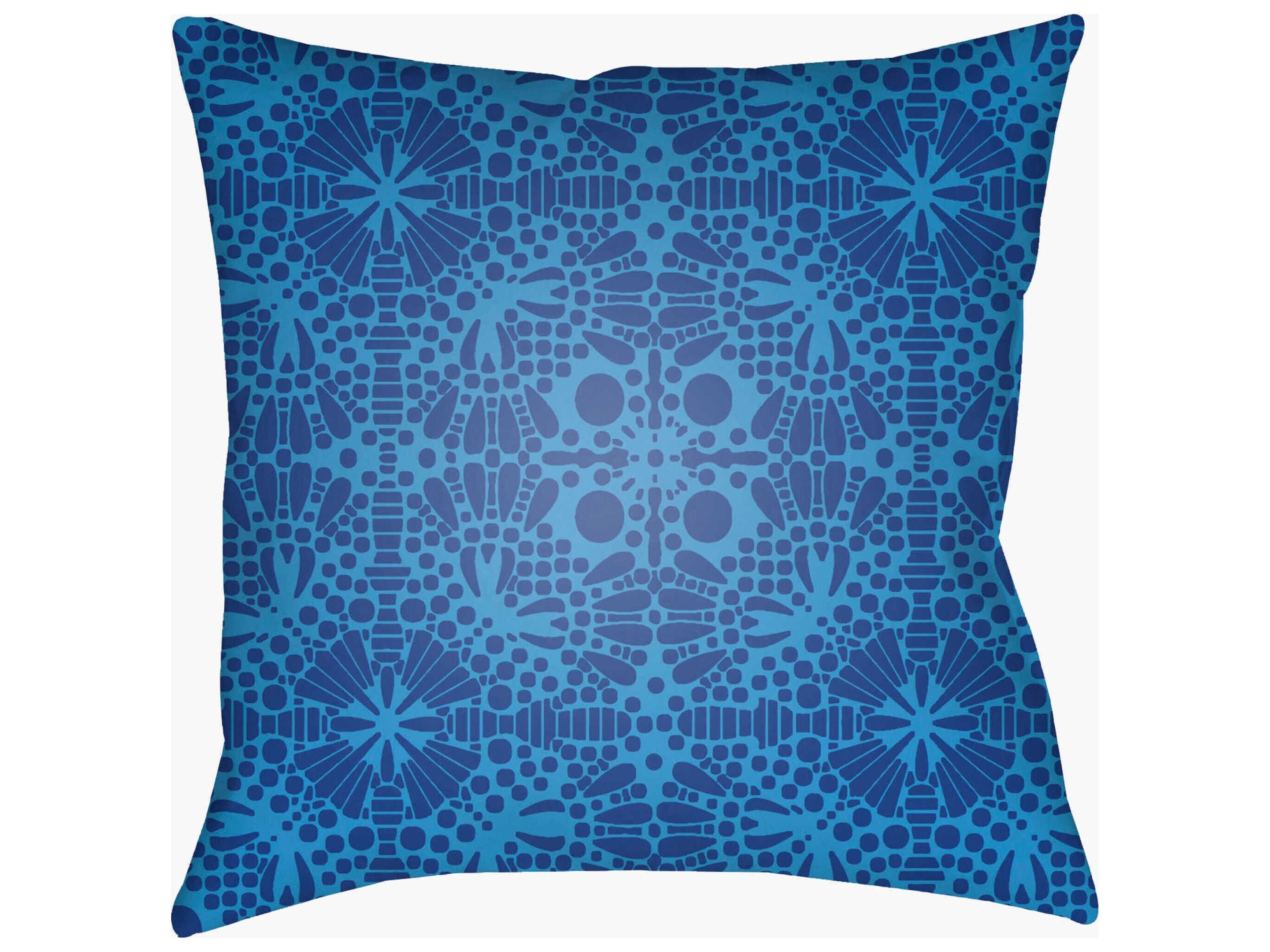 Livabliss by Surya Outdoor Laser Cut Blue Pillow
