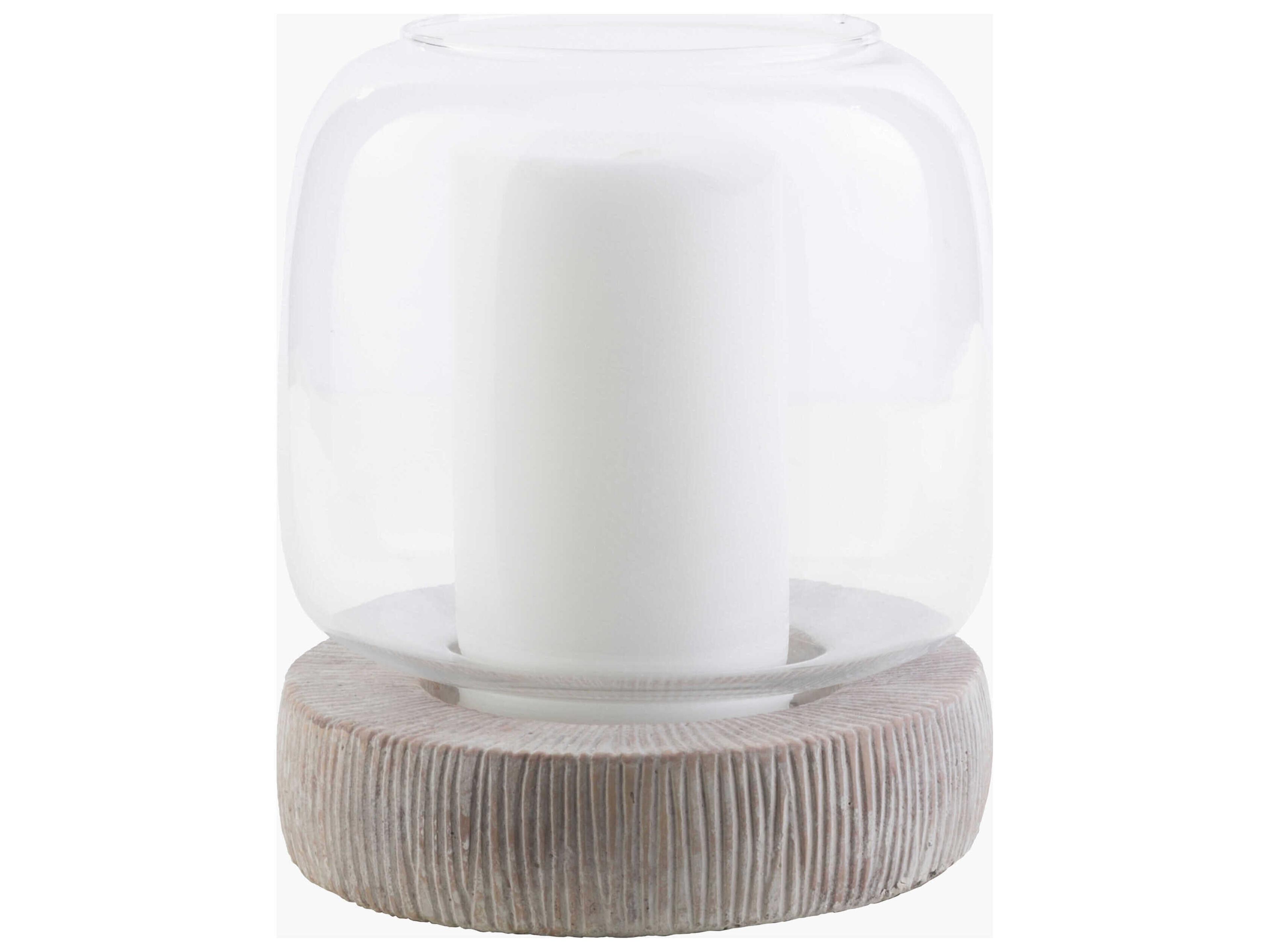 Odette Matte White Candle Holder