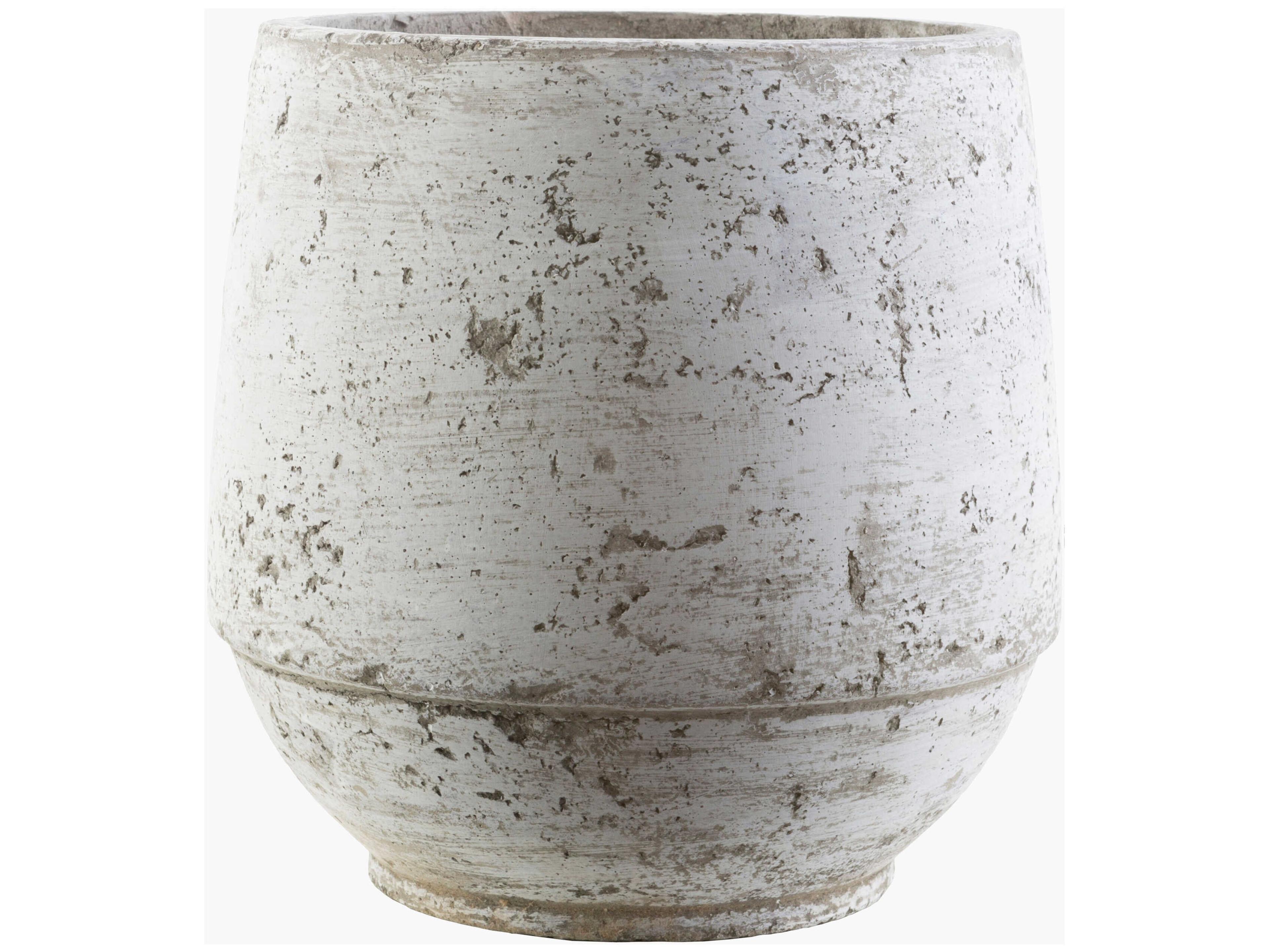 Rome Washed Taupe Planter