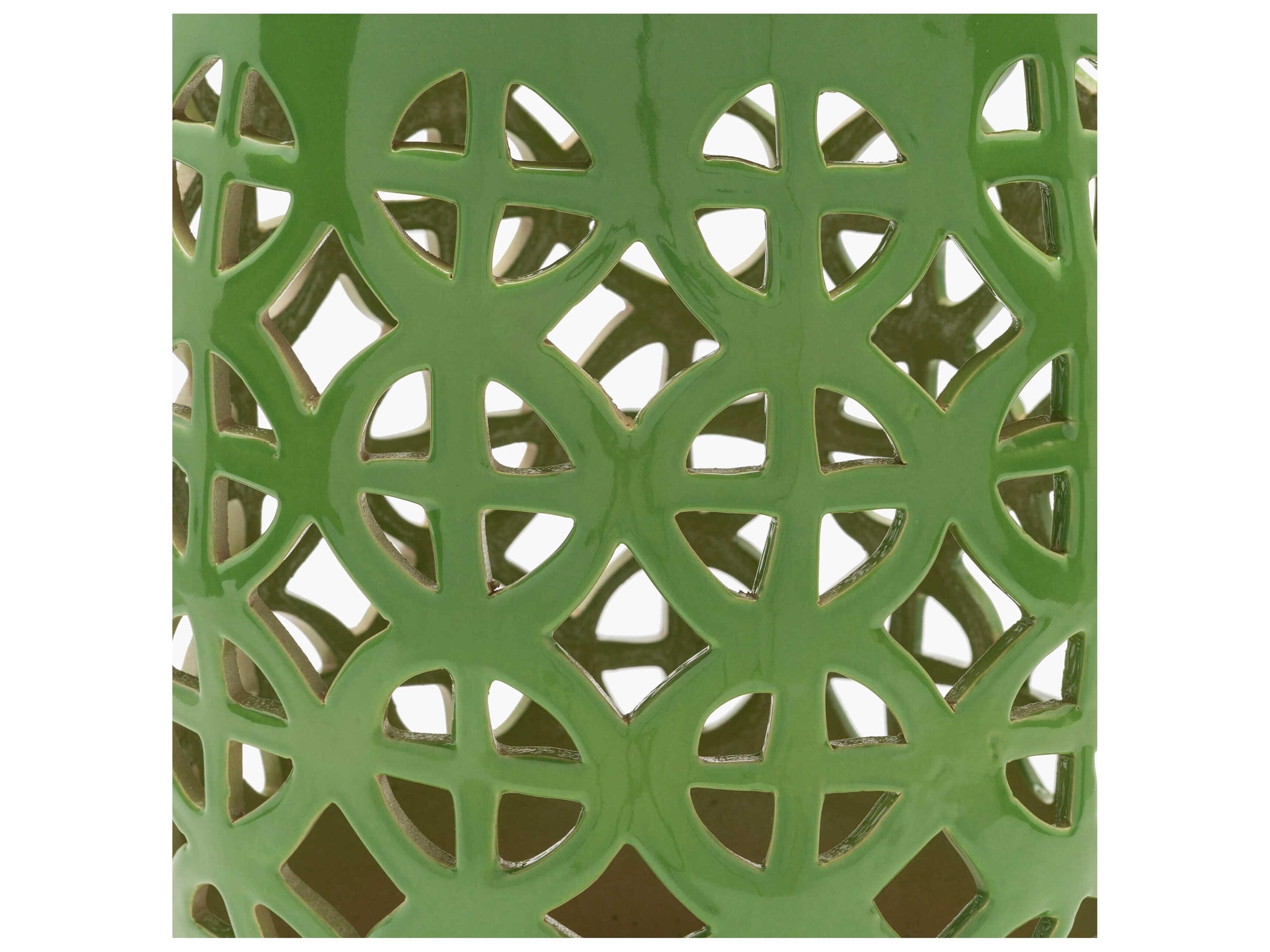 Livabliss by Surya Outdoor Ridgeway Grass Green Ceramic Round End Table