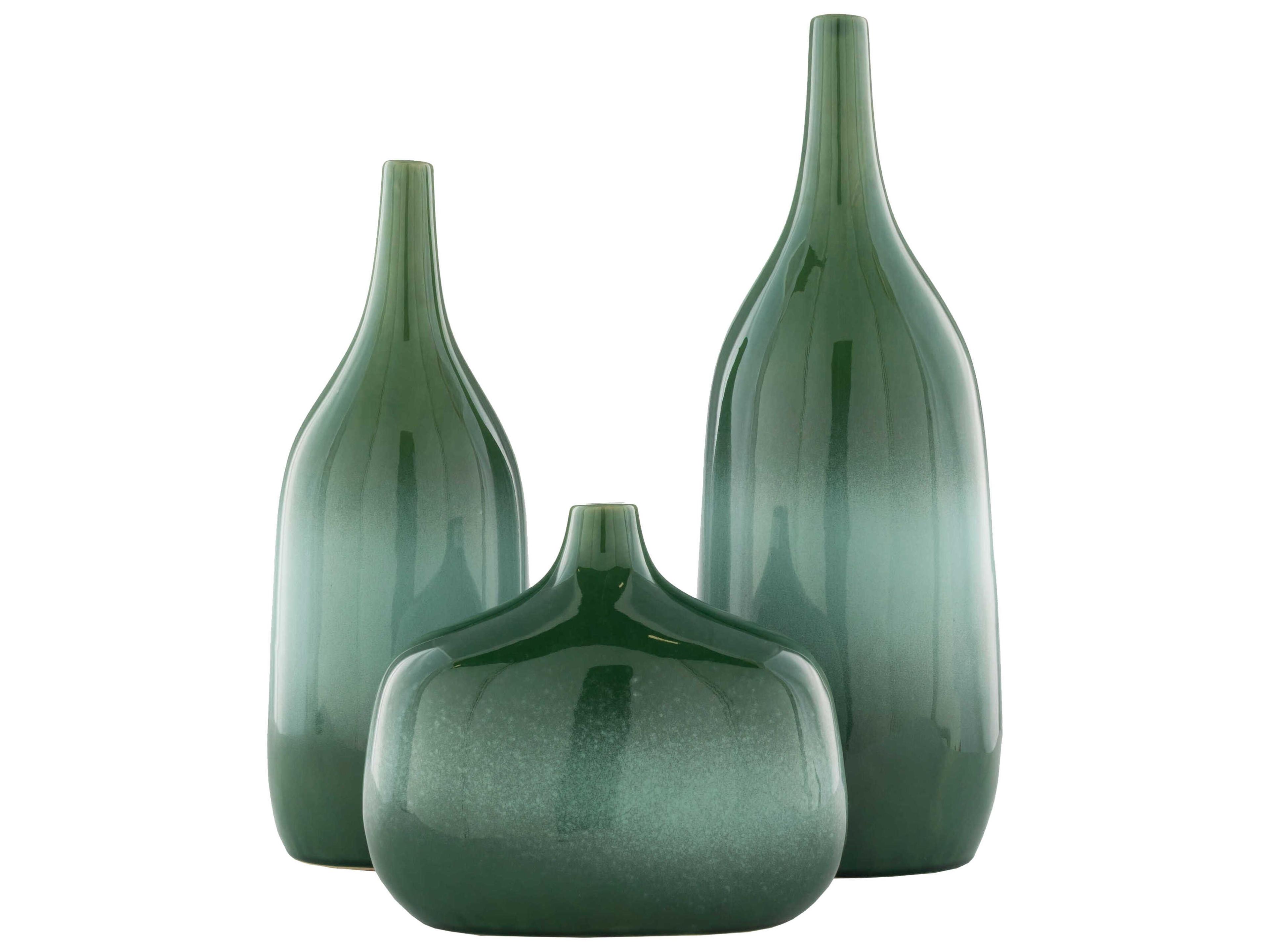 Sparta Glazed Green Vase