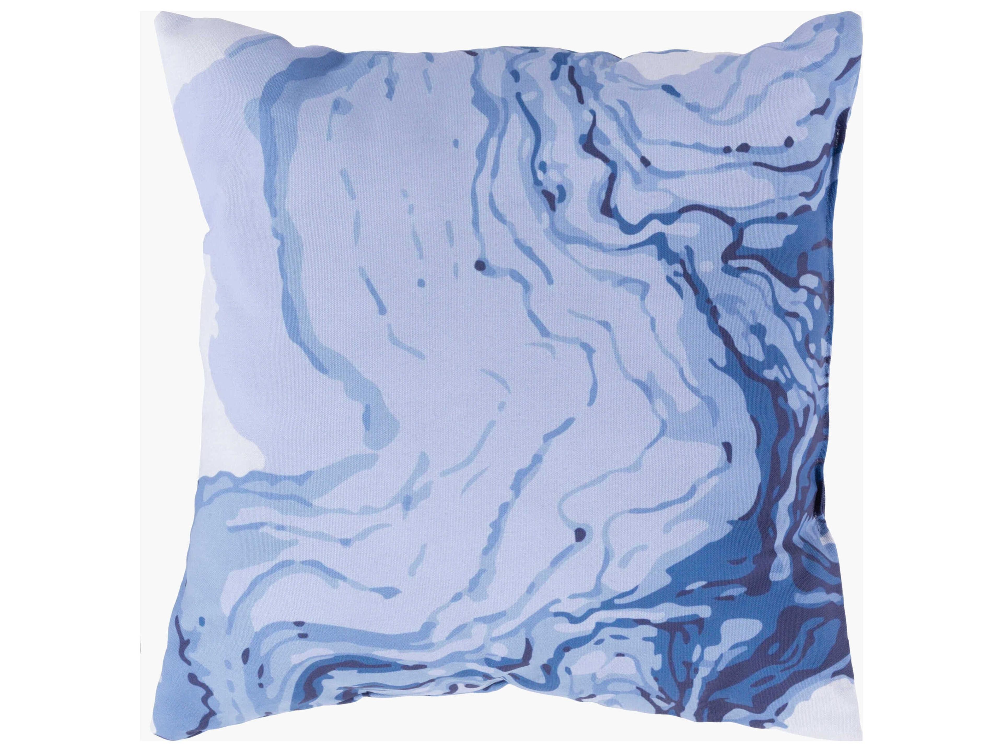 Livabliss by Surya Outdoor Textures Pale Blue Pillow