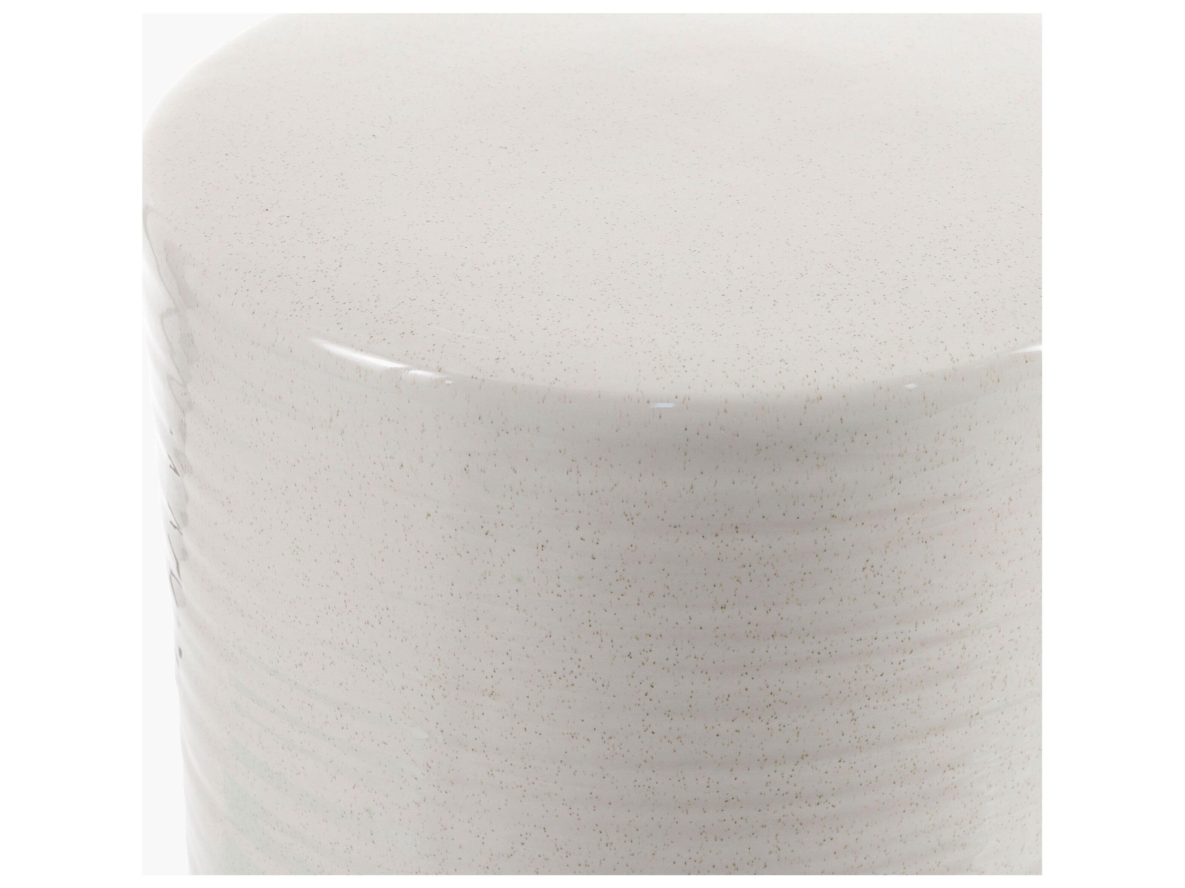 Livabliss by Surya Outdoor Waverly Cream Beige Ceramic Round End Table