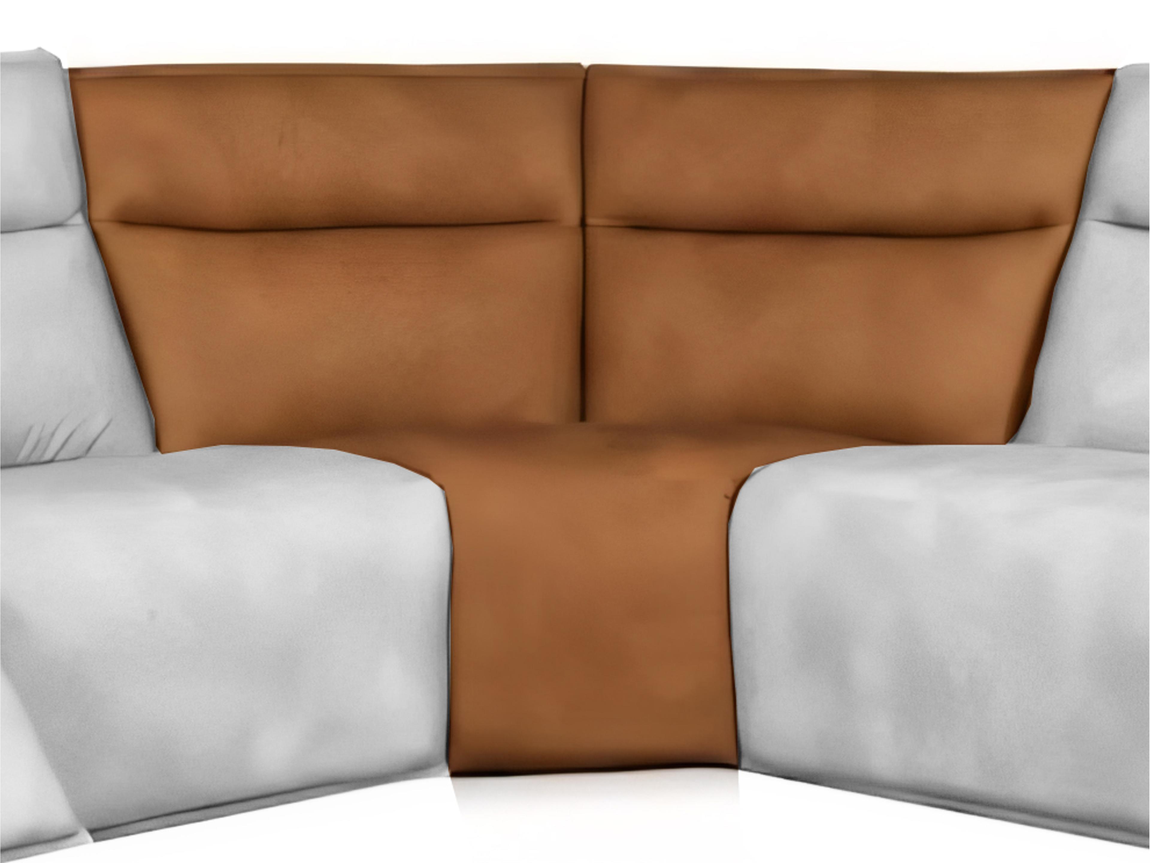 Adell Sectional Wedge 4273Lv Saddle