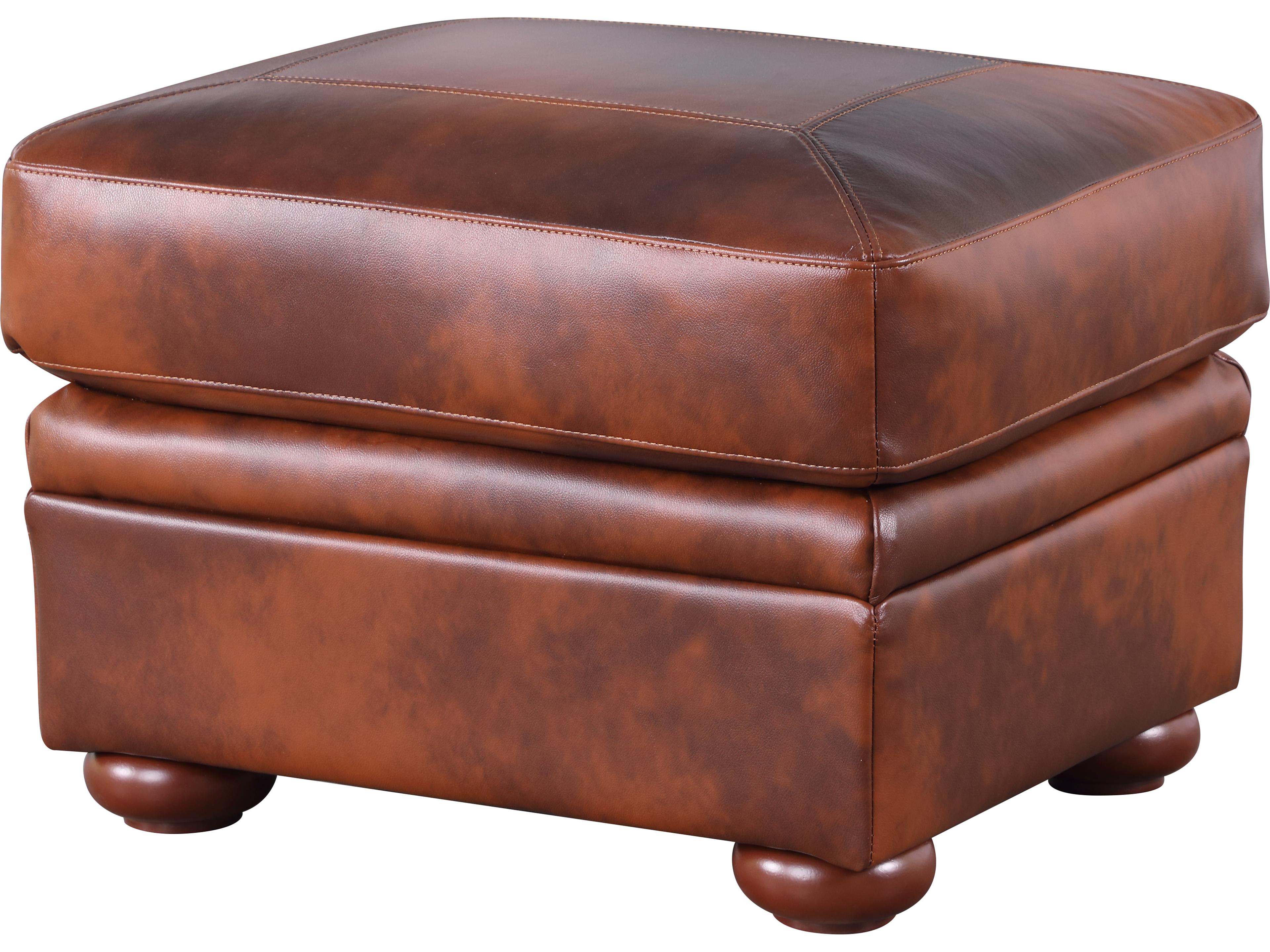 Arizona Ottoman in Marco Leather