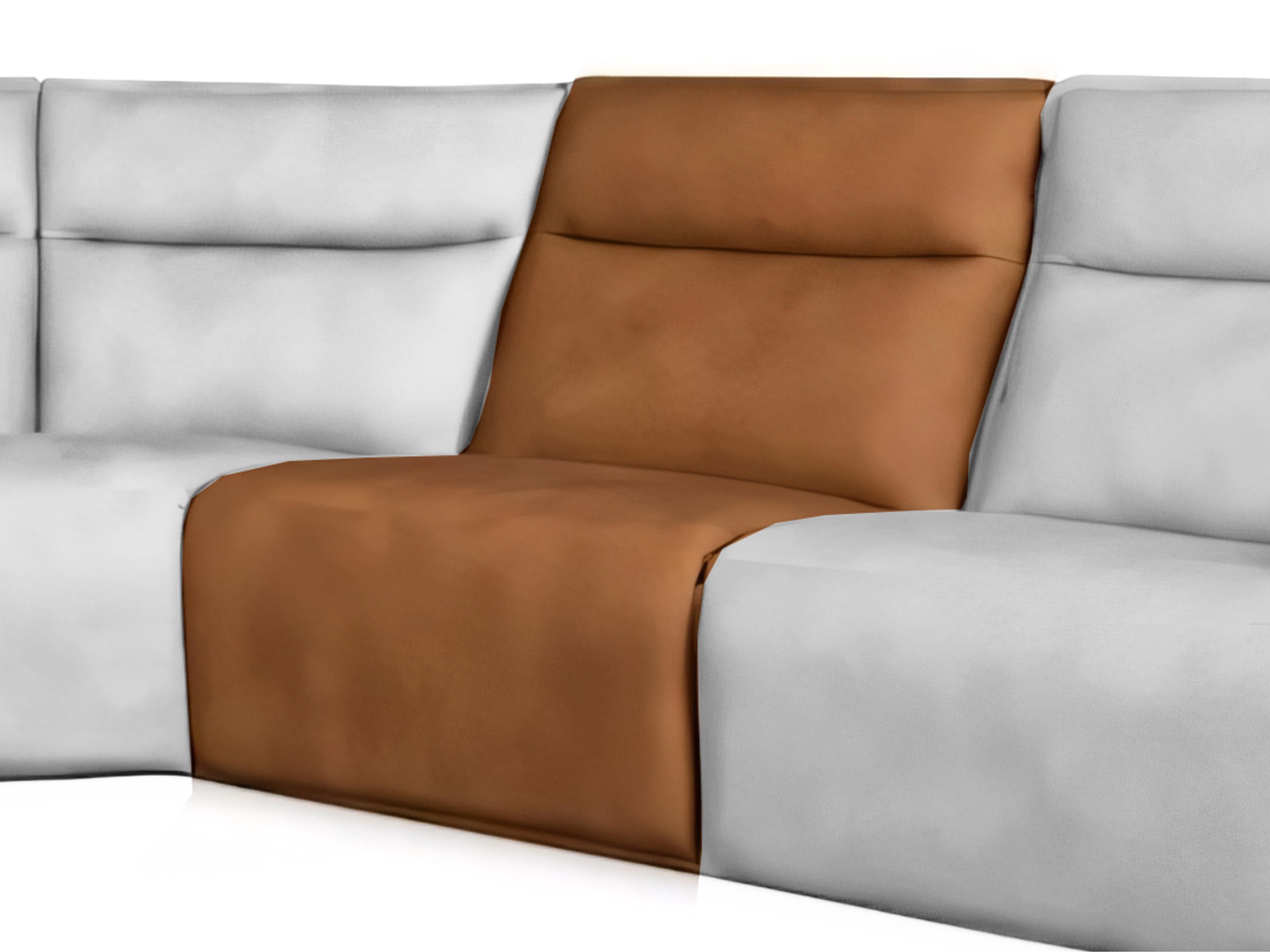 Adell Sectional - Armless Chair Powered 4273Lv Saddle