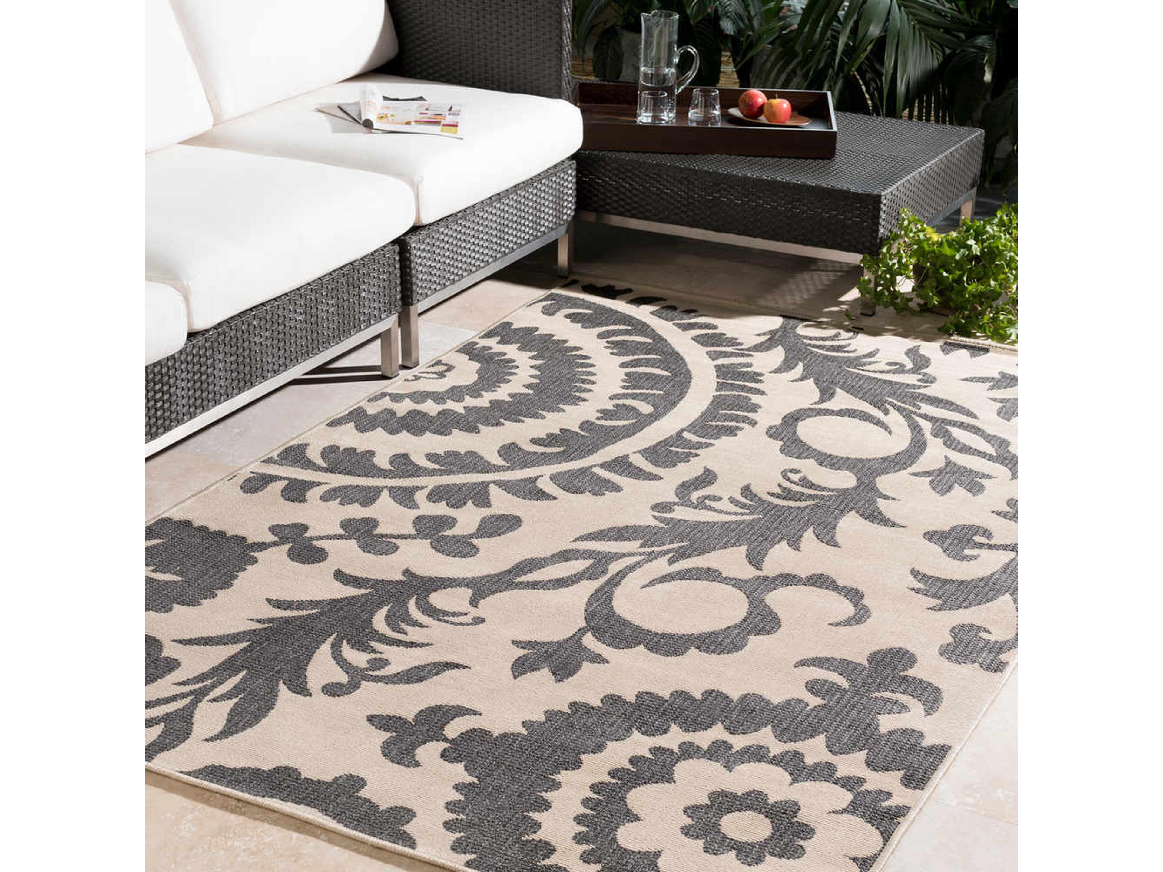 Livabliss by Surya Alfresco Damask Area Rug