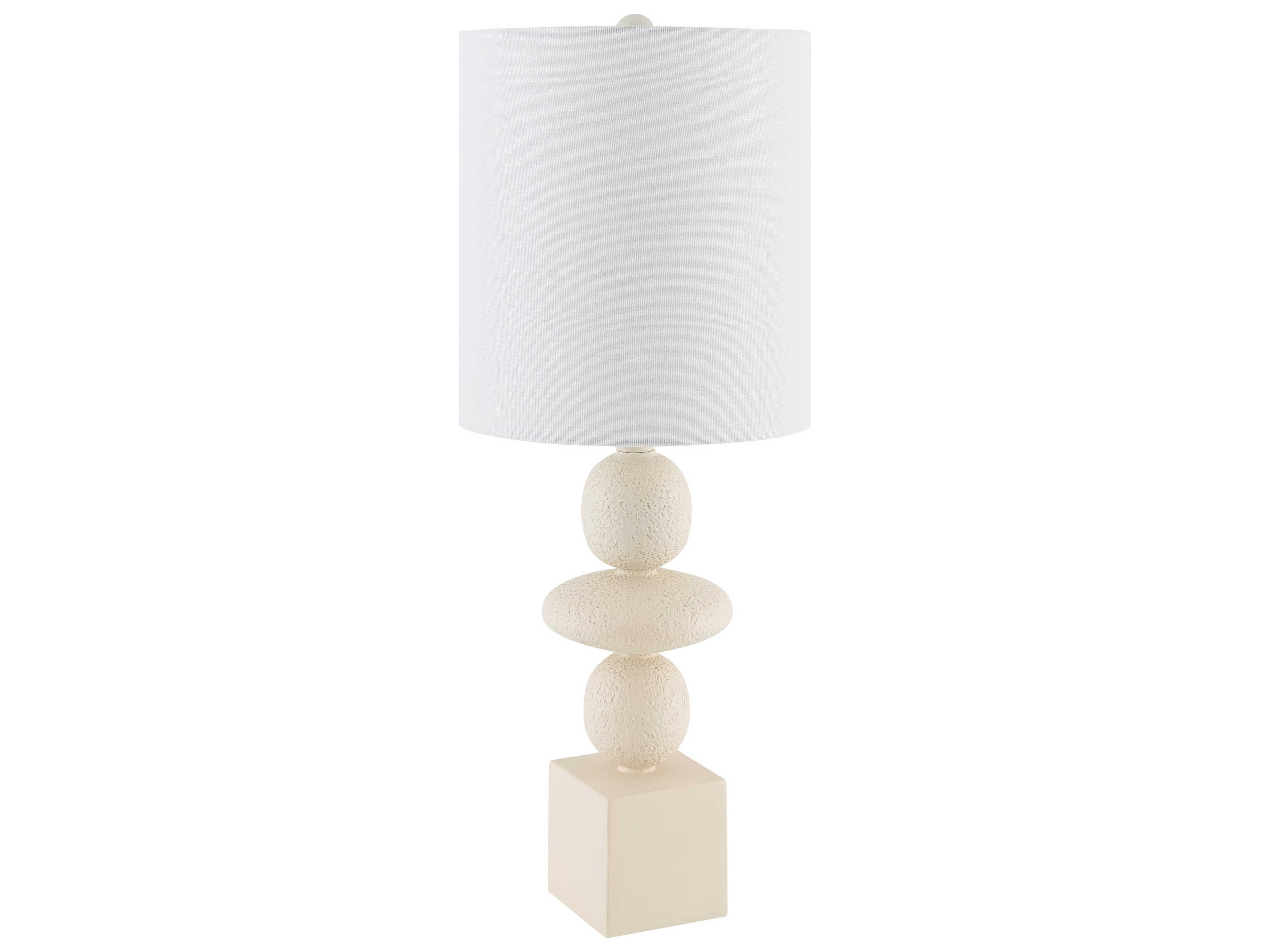 Anie Cream Wood Table Lamp