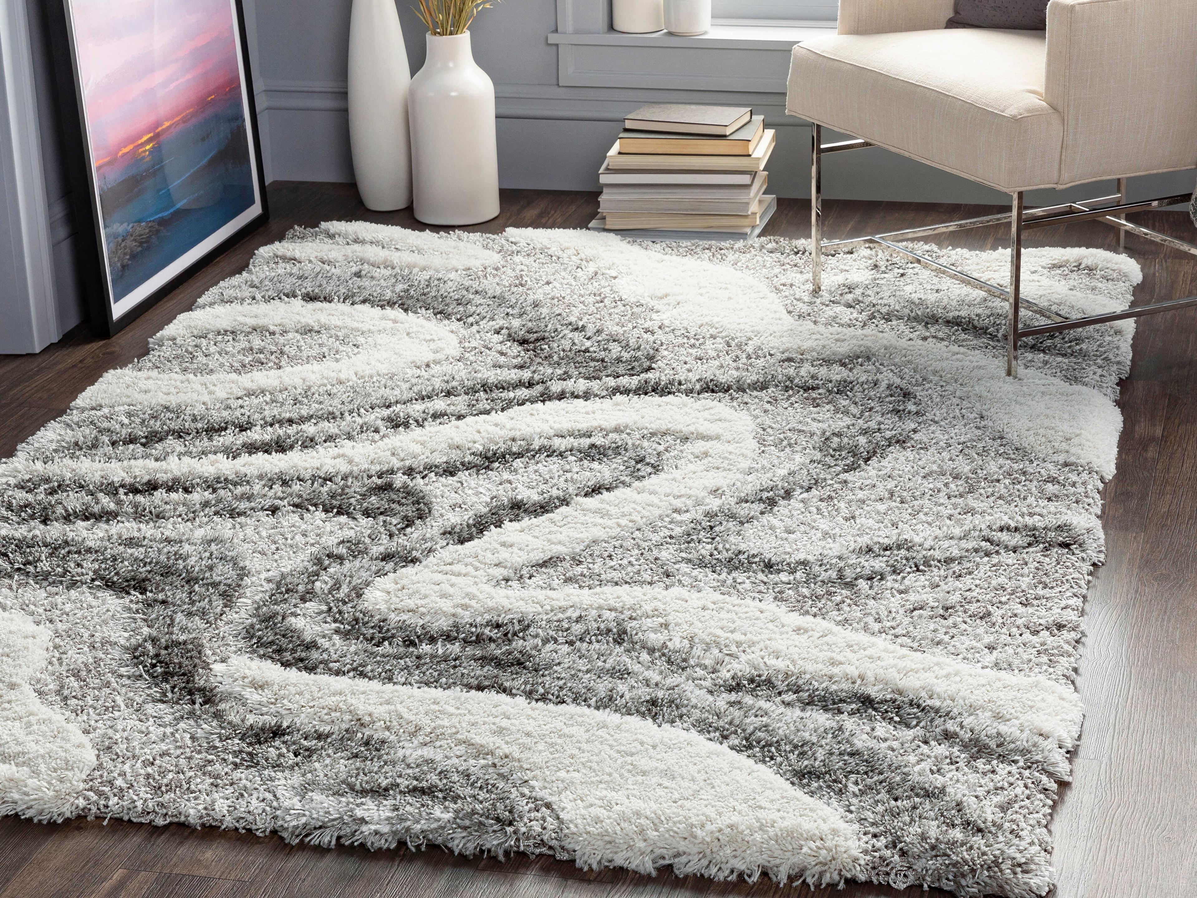 Livabliss by Surya Alta Shag Abstract Area Rug