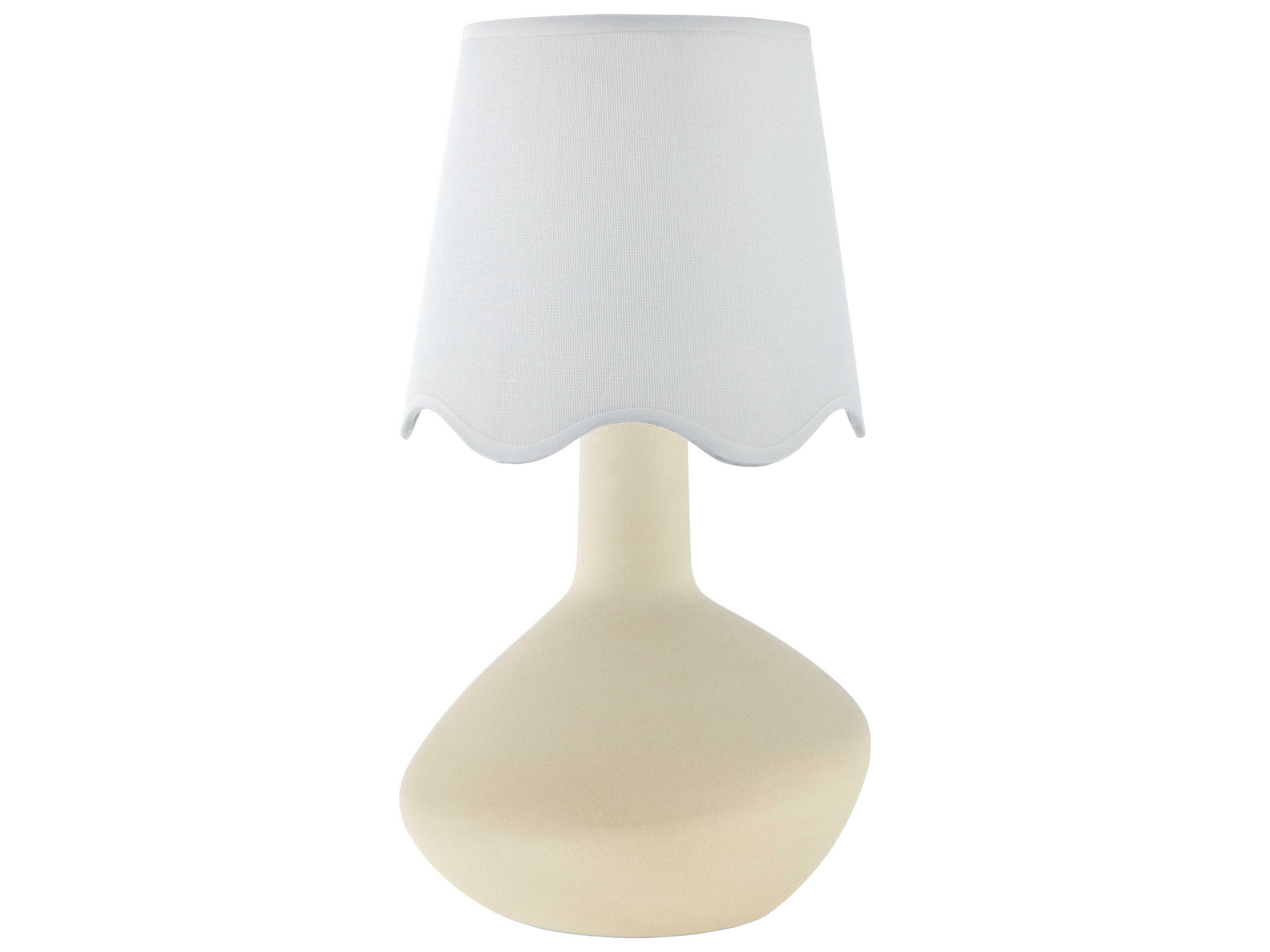 Aviara Cream Off White Table Lamp