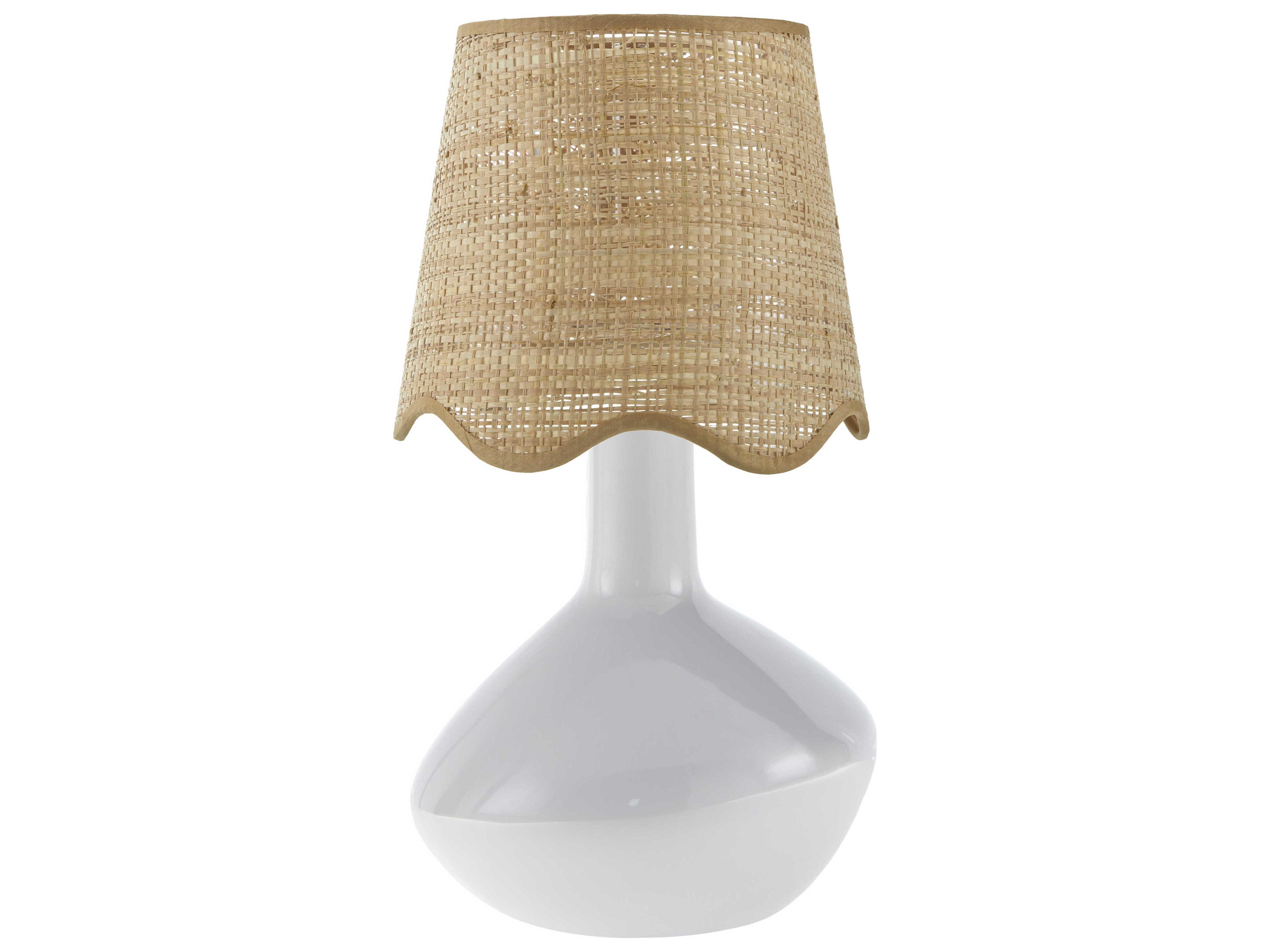 Aviara White Table Lamp
