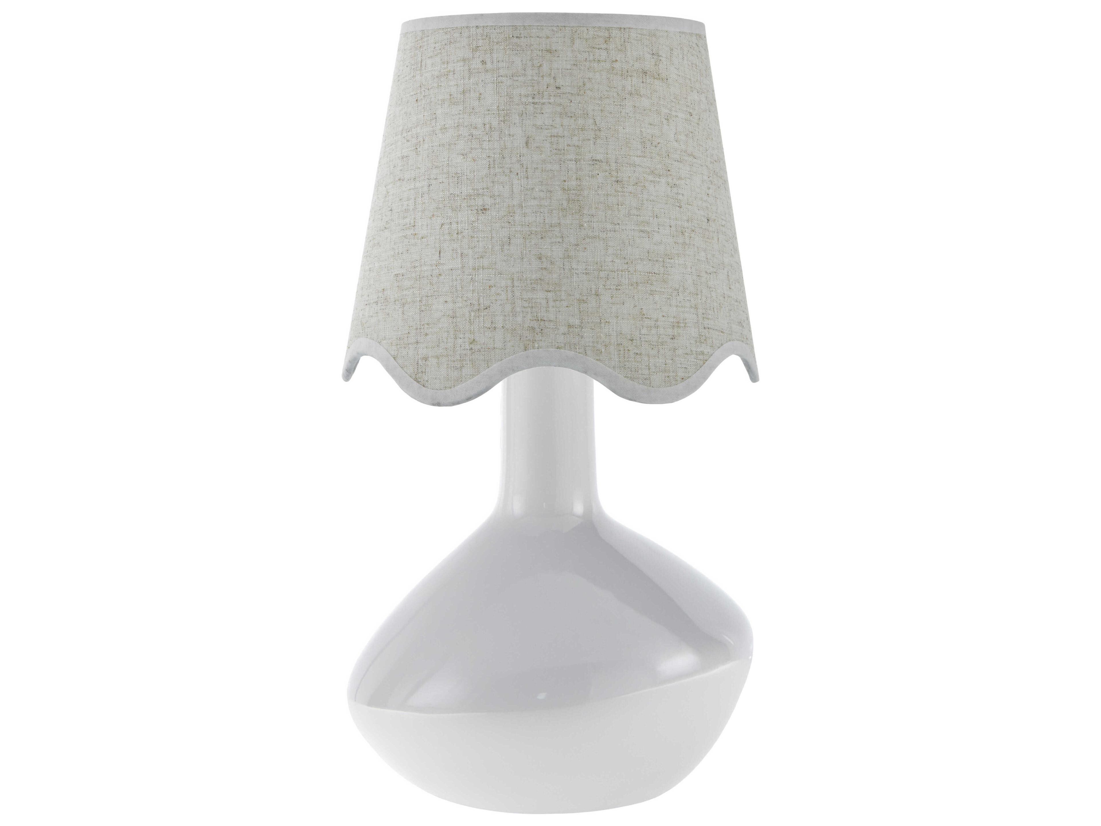 Aviara White Table Lamp