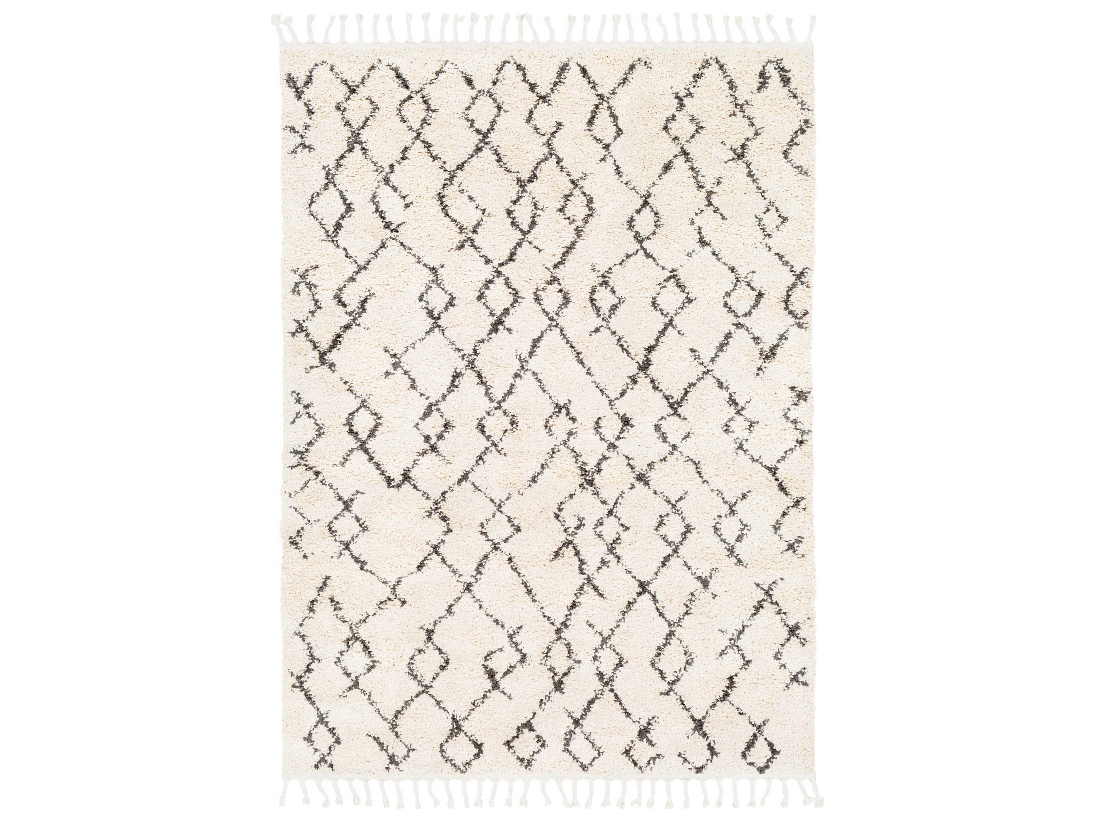 Berber Shag Geometric Area Rug