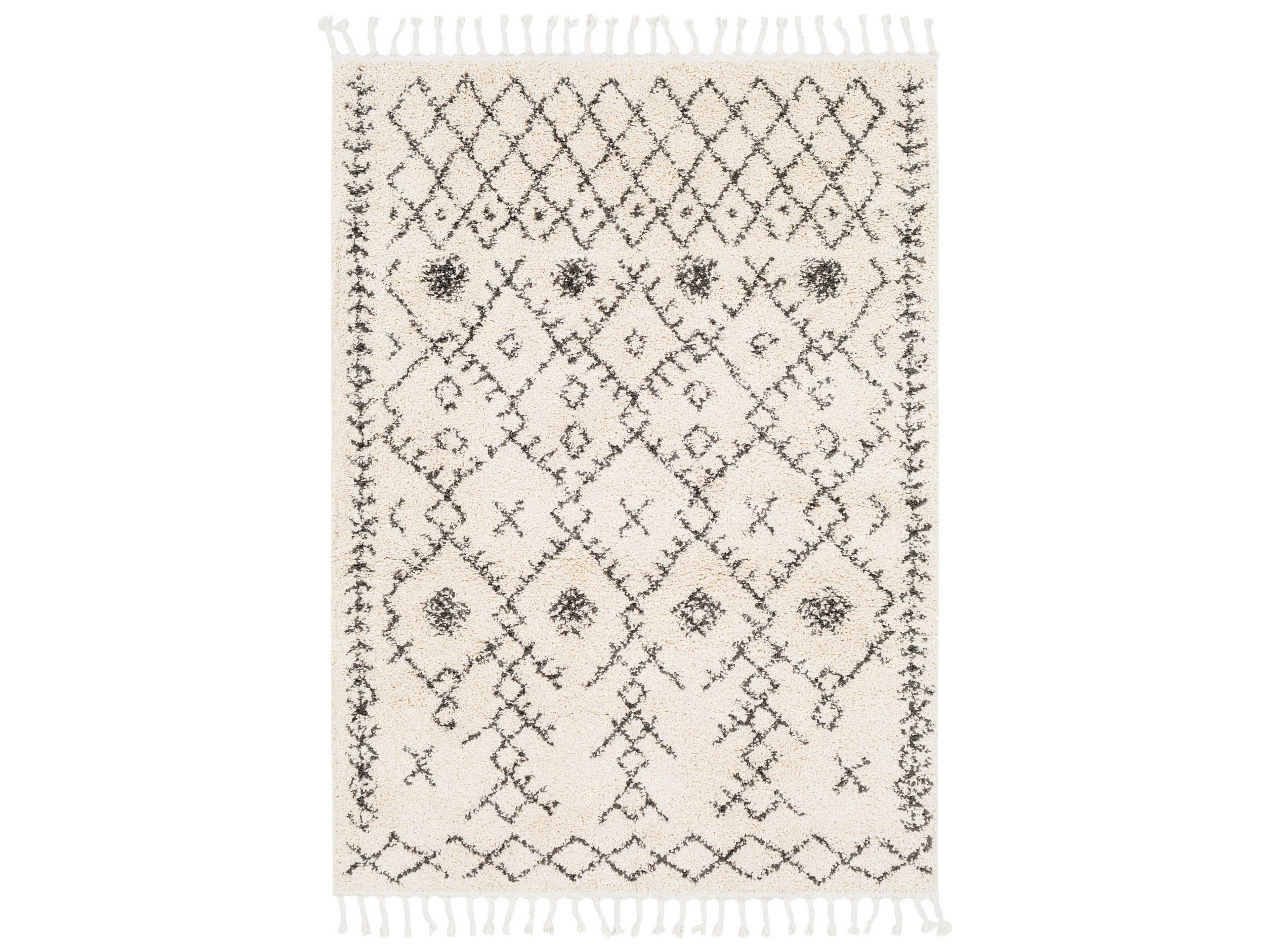 Berber Shag Geometric Area Rug