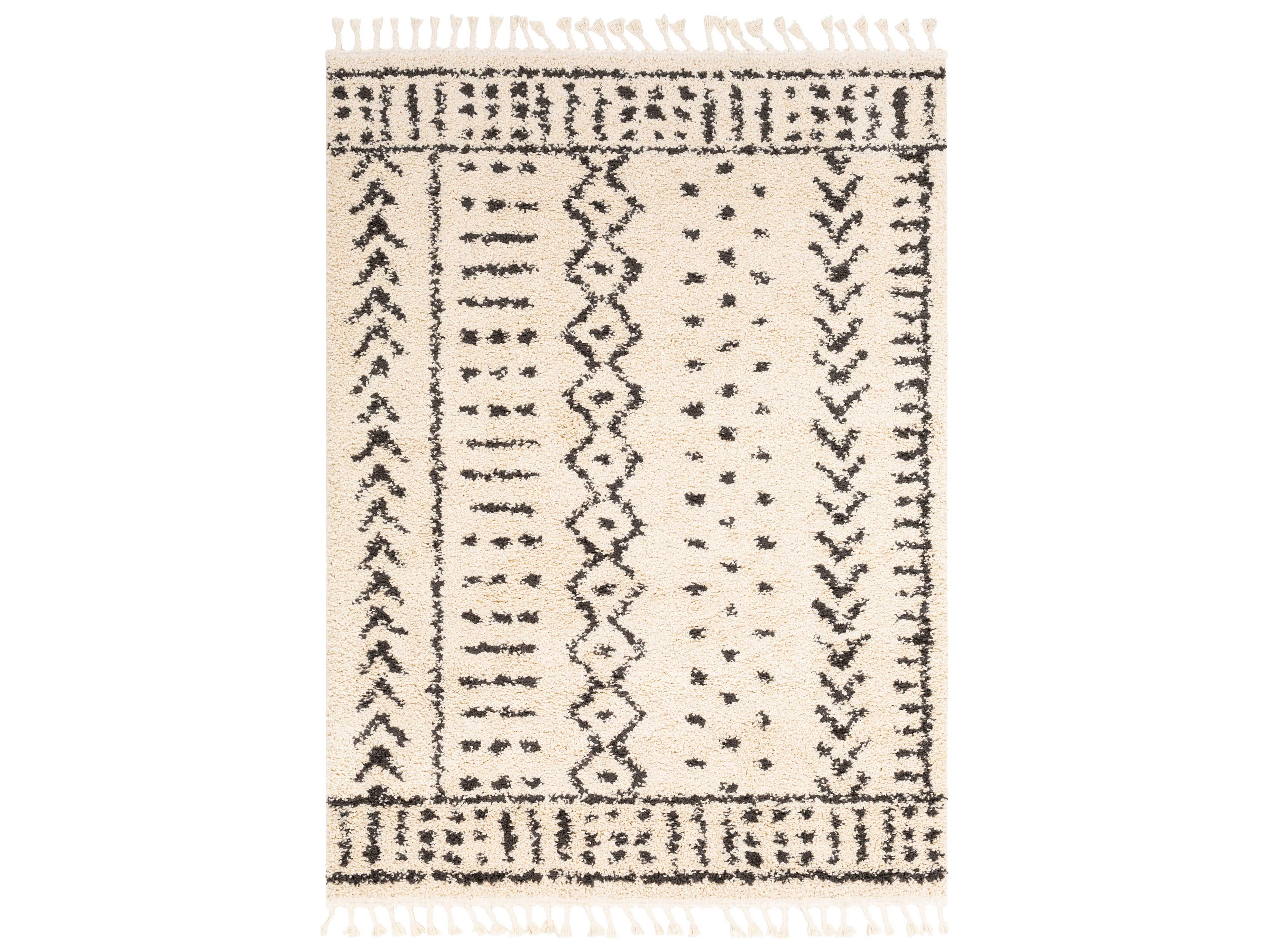 Berber Shag Geometric Area Rug