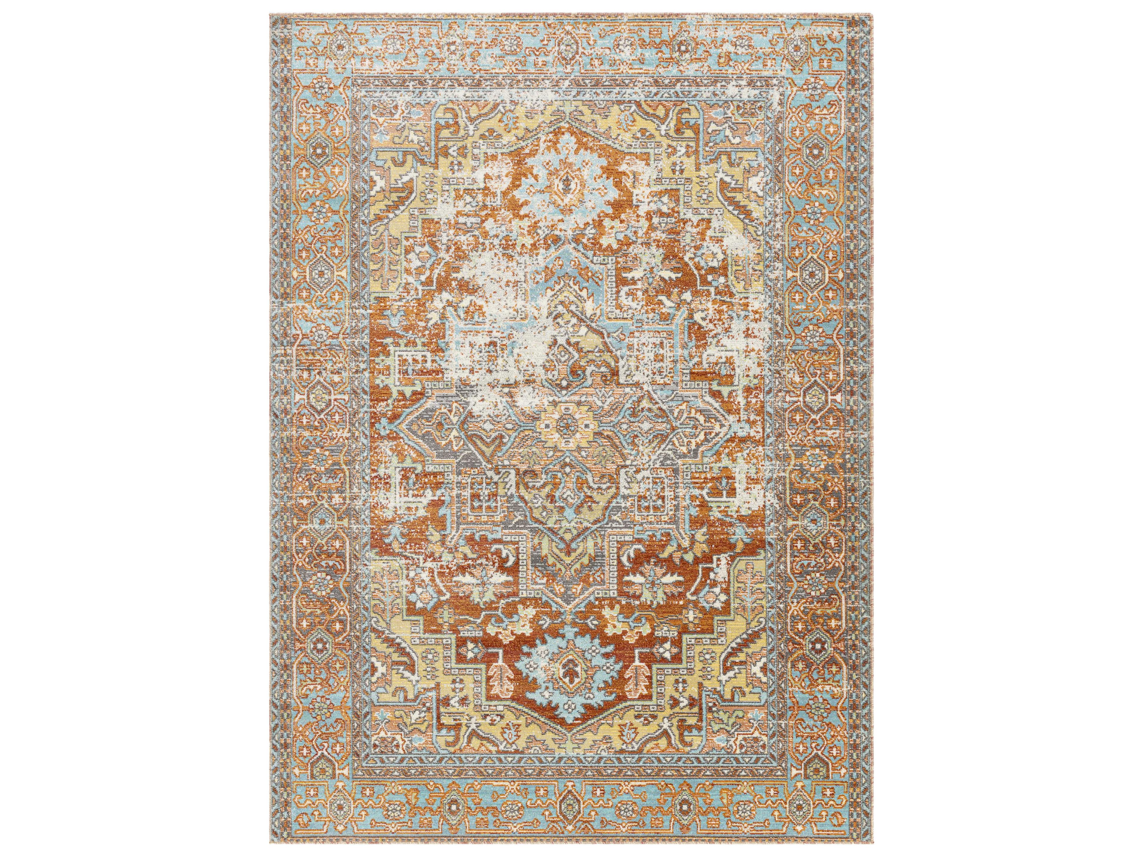Bodrum Bordered Area Rug