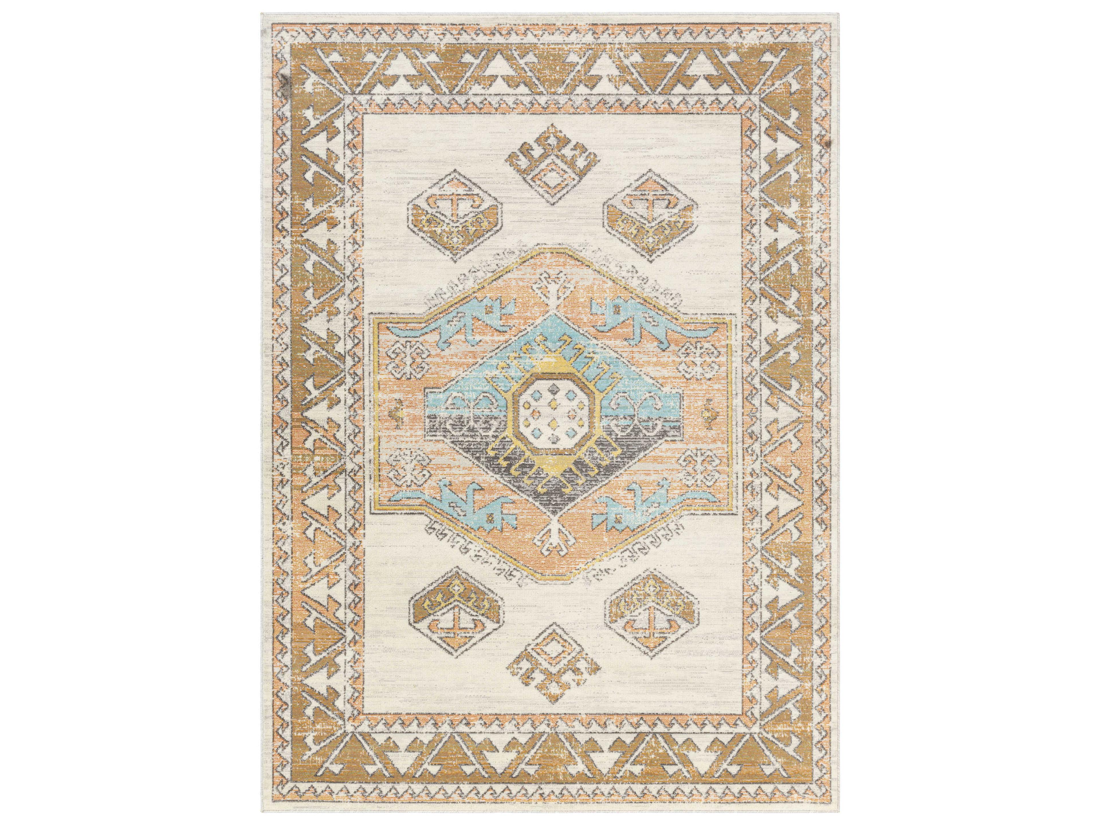 Bodrum Bordered Area Rug
