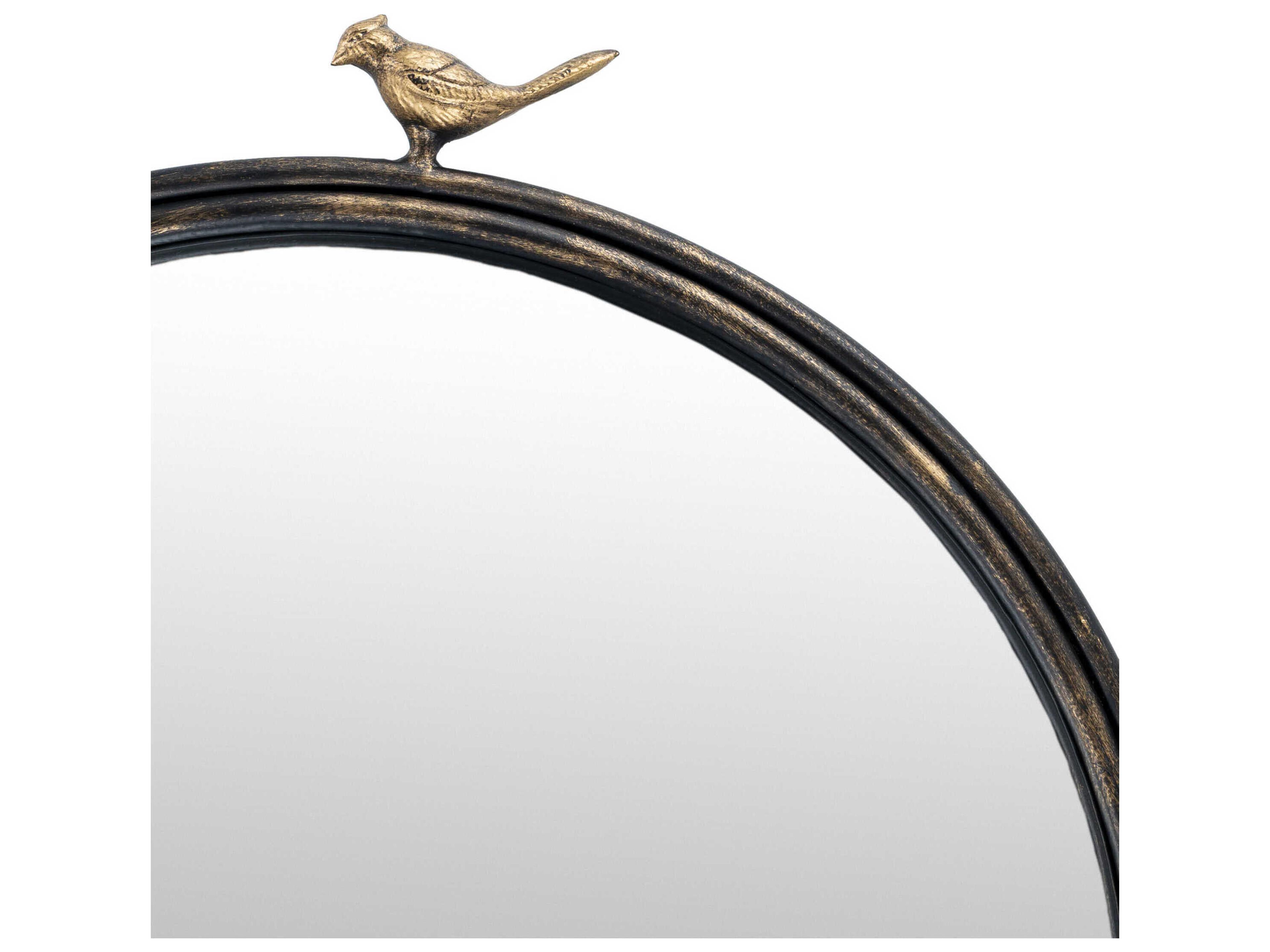 Luxecor Blissful Black Wall Mirror Round